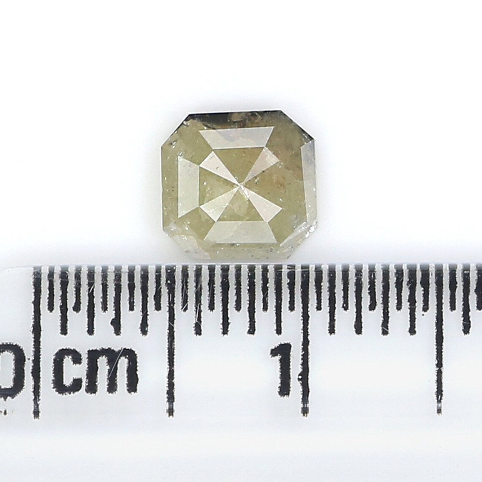 0.73 CT Natural Loose Radiant Shape Diamond Grey Color Radiant Diamond 5.70 MM Natural Loose Diamond Radiant Shape Rose Cut Diamond NQ8172