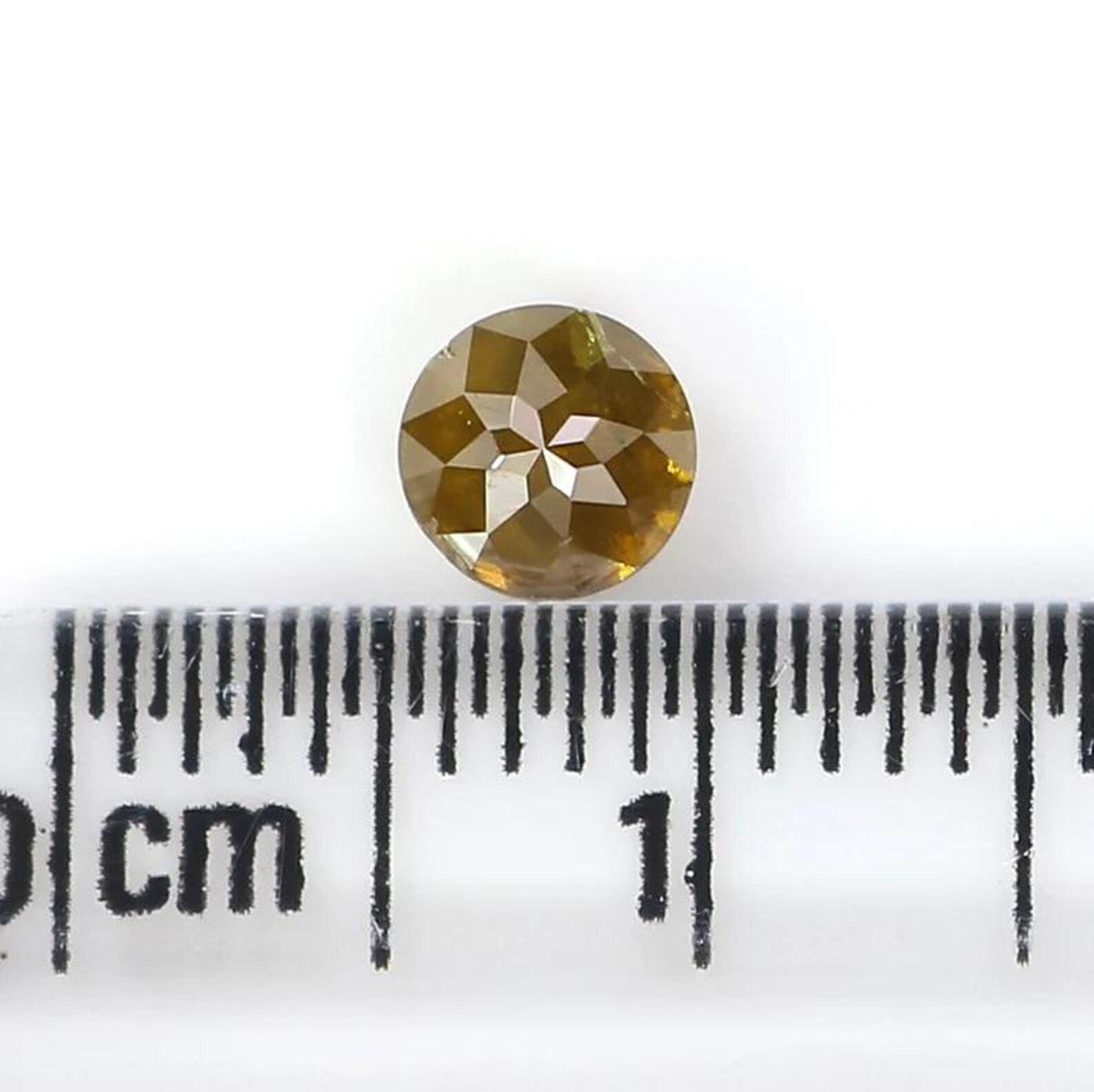 0.52 CT Natural Loose Round Rose Cut Diamond Yellow Color Round Shape Diamond 4.65 MM Natural Yellow Color Round Rose Cut Diamond NQ7251