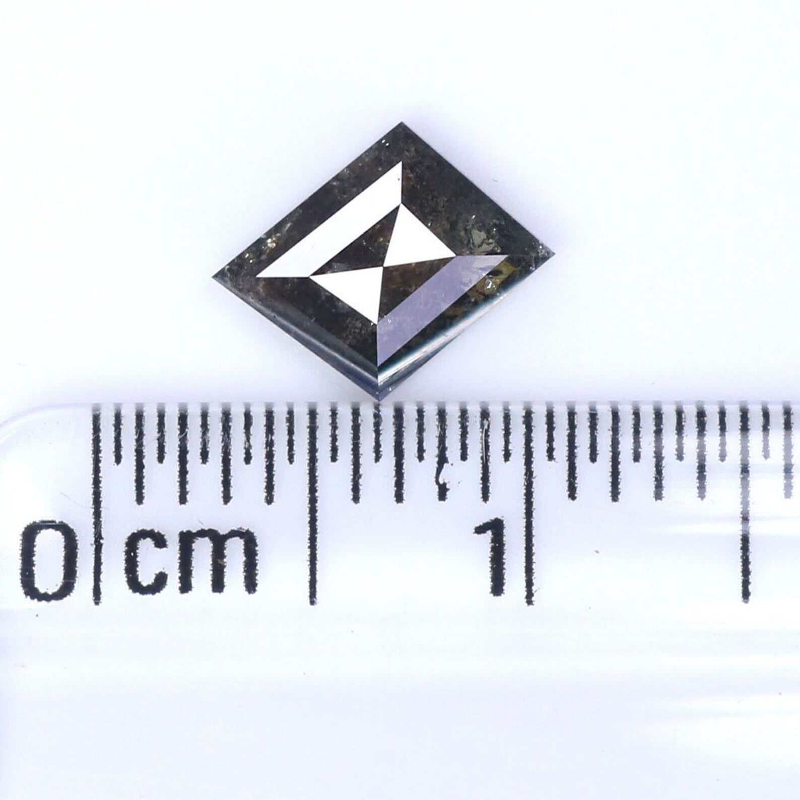 0.68 Ct Natural Loose Antique Shape Diamond Salt And Pepper Antique Diamond 7.99 MM Natural Black Grey Color Antique Rose Cut Diamond NQ1973