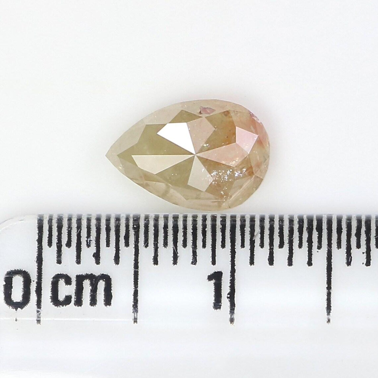 1.25 Ct Natural Loose Pear Shape Diamond Grey Color Pear Cut Diamond 8.55 MM Natural Loose Diamond Grey Color Pear Rose Cut Diamond NQ773