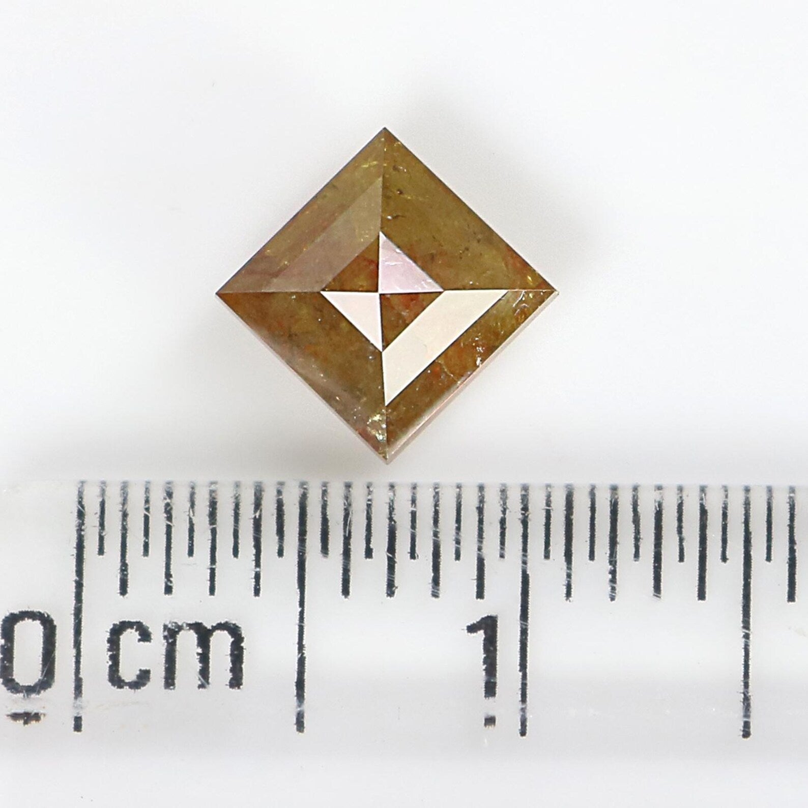 1.09 CT Natural Loose Kite Shape Diamond Yellow Color Kite Diamond 7.70 MM Natural Loose Diamond Yellow Color Kite Rose Cut Diamond QN768