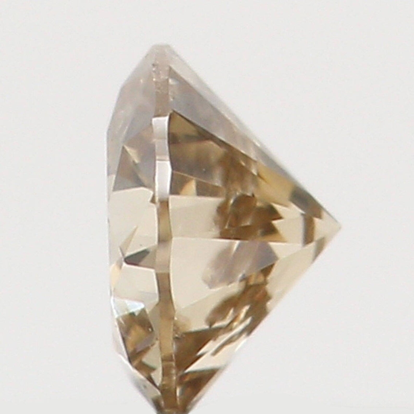 0.09 Ct Natural Loose Diamond Round Brown Color SI1 Clarity 2.90 MM N7671