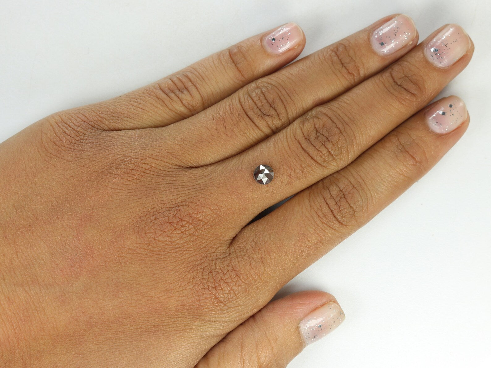 0.76 Ct Natural Loose Round Rose Cut Diamond Brown Color Round Shape Diamond 5.35 MM Natural Loose Diamond Round Rose Cut Diamond N8912