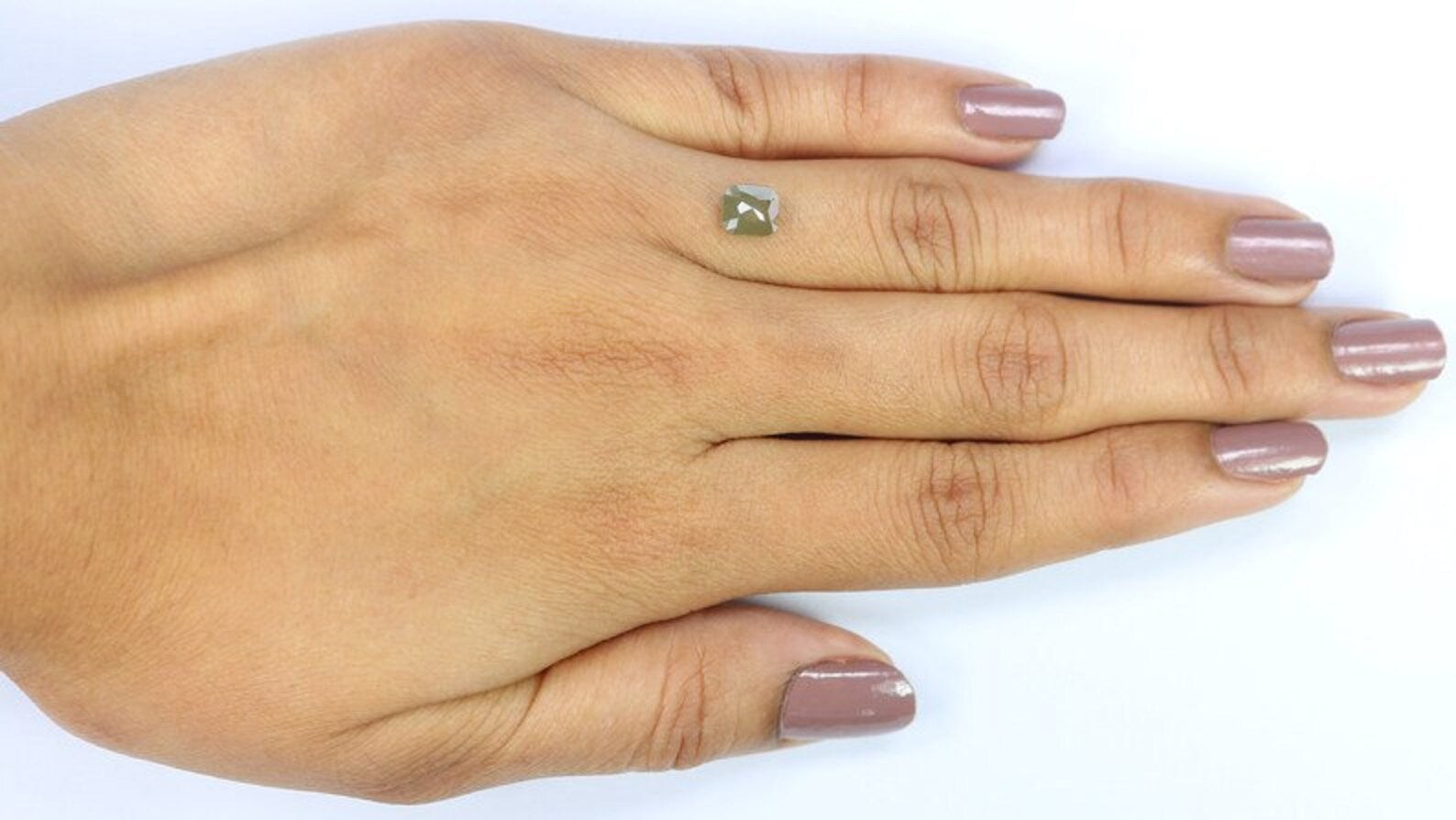 1.06 Ct Natural Loose Cushion Shape Diamond Green Color Cushion Cut Diamond 5.85 MM Natural Loose Diamond Cushion Rose Cut Diamond NQ769