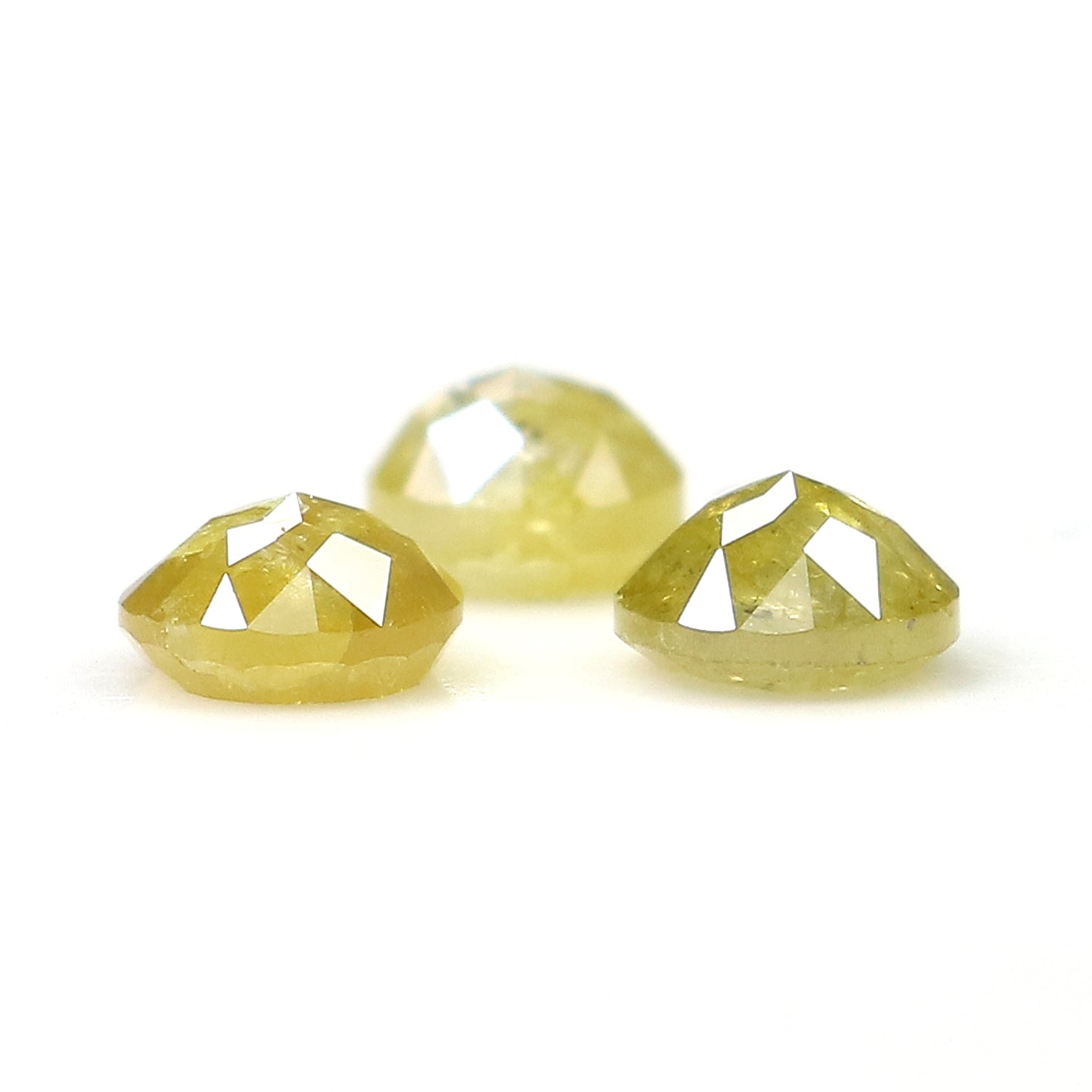 1.28 CT Natural Loose Rose Cut Diamond Yellow Grey Color Round Cut Diamond 4.20 MM Natural Loose Diamond Round Rose Cut Shape Diamond LQ6198