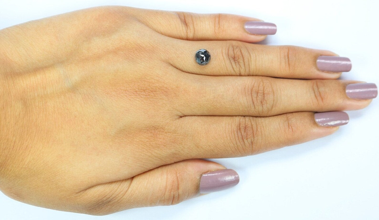 1.19 CT Natural Loose Round Rose Cut Diamond Salt And Pepper Round Diamond 6.45 MM Natural Loose Diamond Round Shape Rose Cut Diamond NQ2466