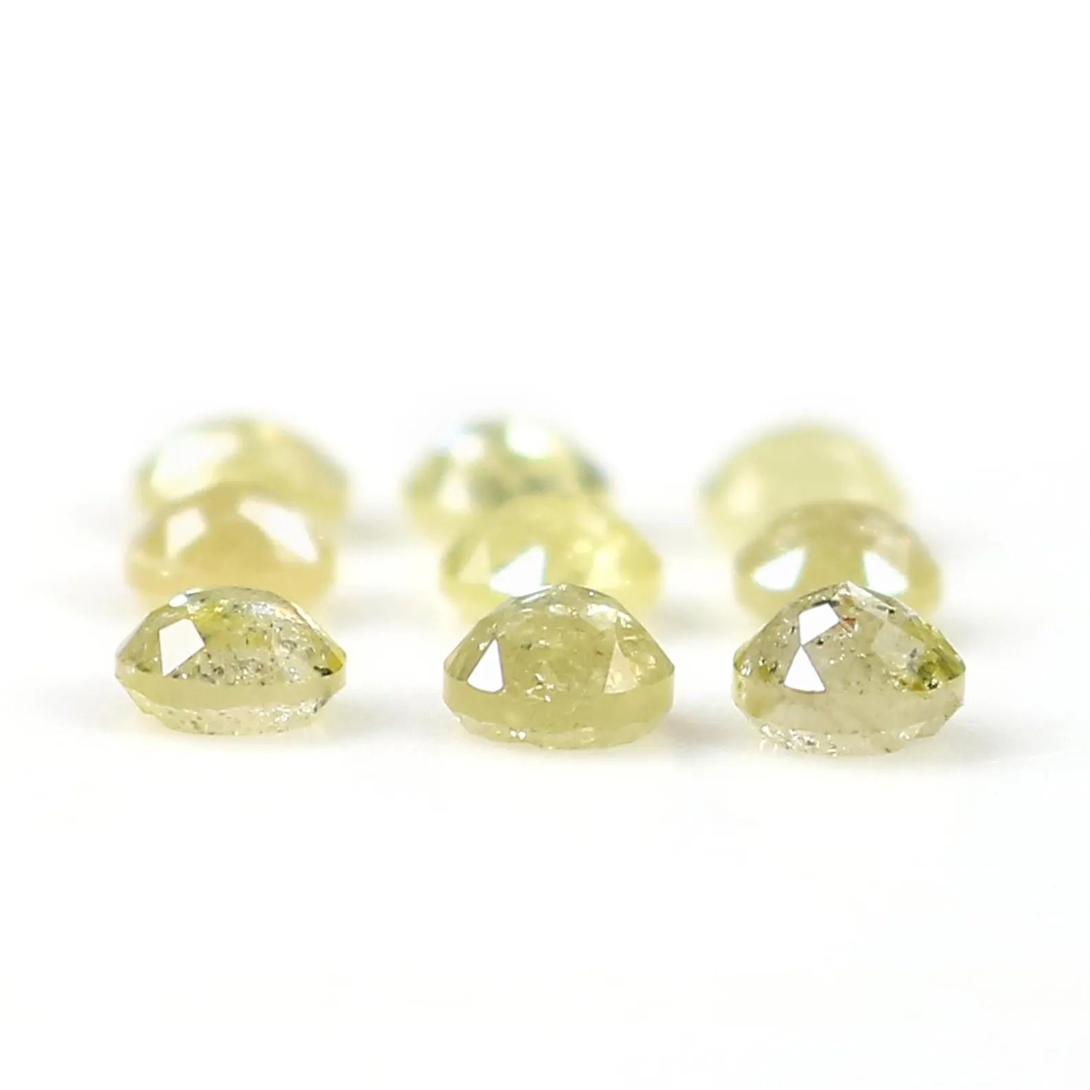 1.28 CT Natural Loose Round Shape Diamond Yellow Color Round Cut Diamond 3.00 MM Natural Loose Yellow Color Round Rose Cut Diamond NQ1727
