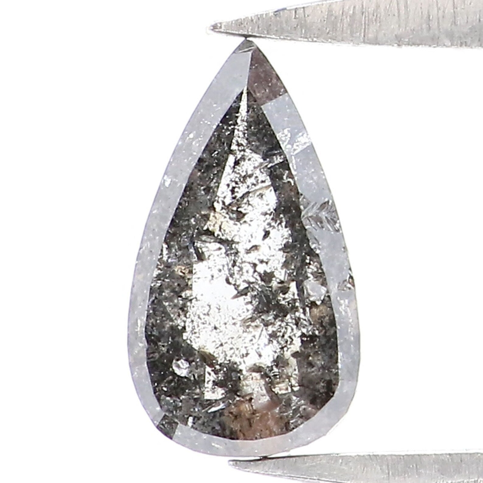 0.57 CT Natural Loose Pear Shape Diamond Salt And Paper Pear Cut Diamond 7.25 MM Natural Loose Diamond Pear Shape Rose Cut Diamond NQ2029