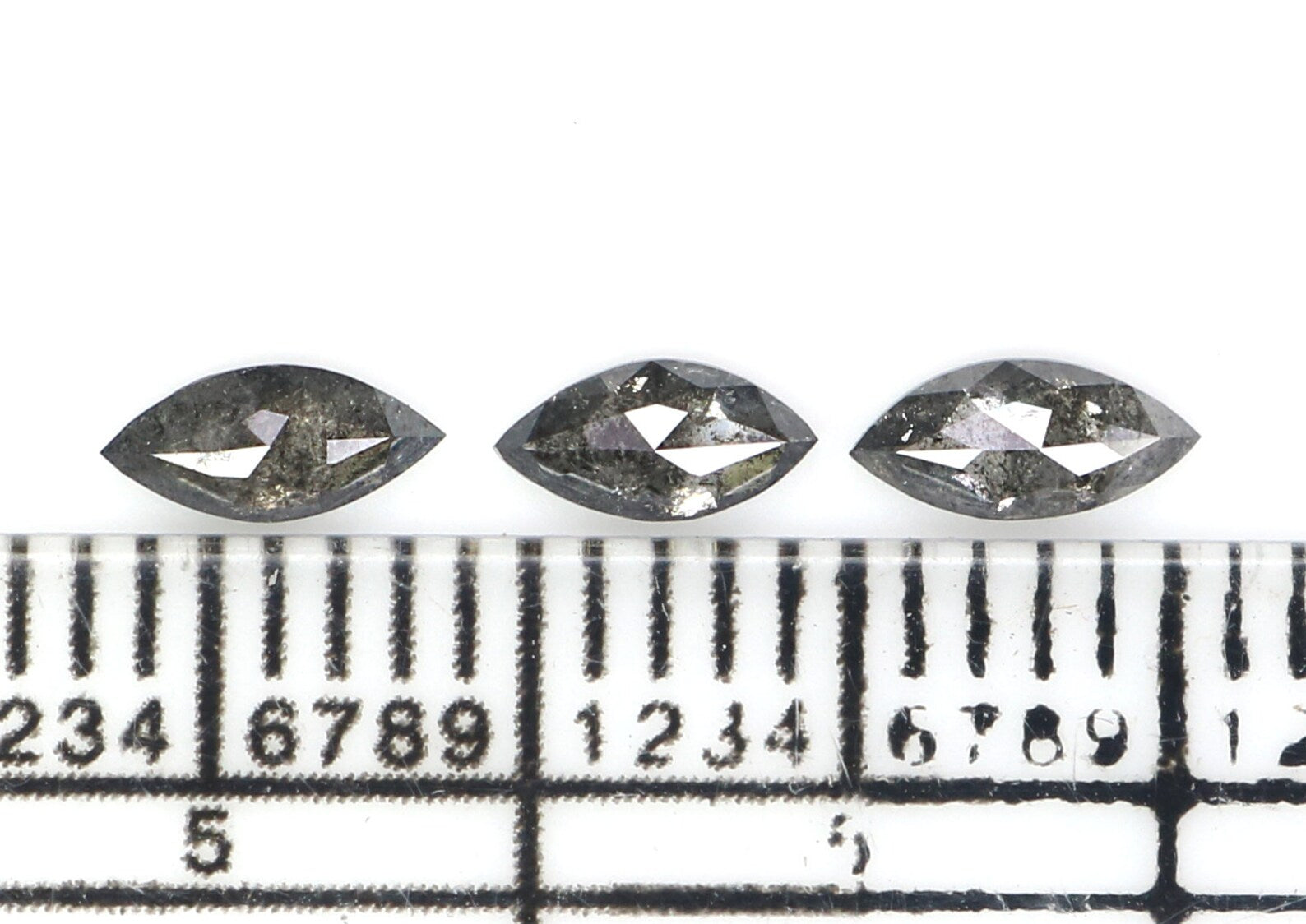 Natural Loose Marquise Diamond, Salt And Pepper Marquise Diamond, Natural Loose Diamond Marquise Cut Diamond, 0.43 CT Marquise Shape KDN2295