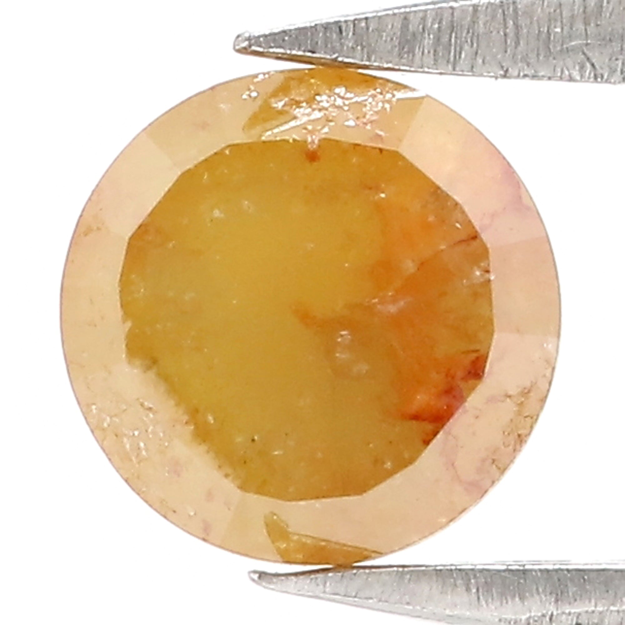 1.18 CT Natural Loose Round Rose Cut Diamond Yellow Color Round Shape Diamond 5.80 MM Natural Yellow Color Round Rose Cut Diamond LQ5216