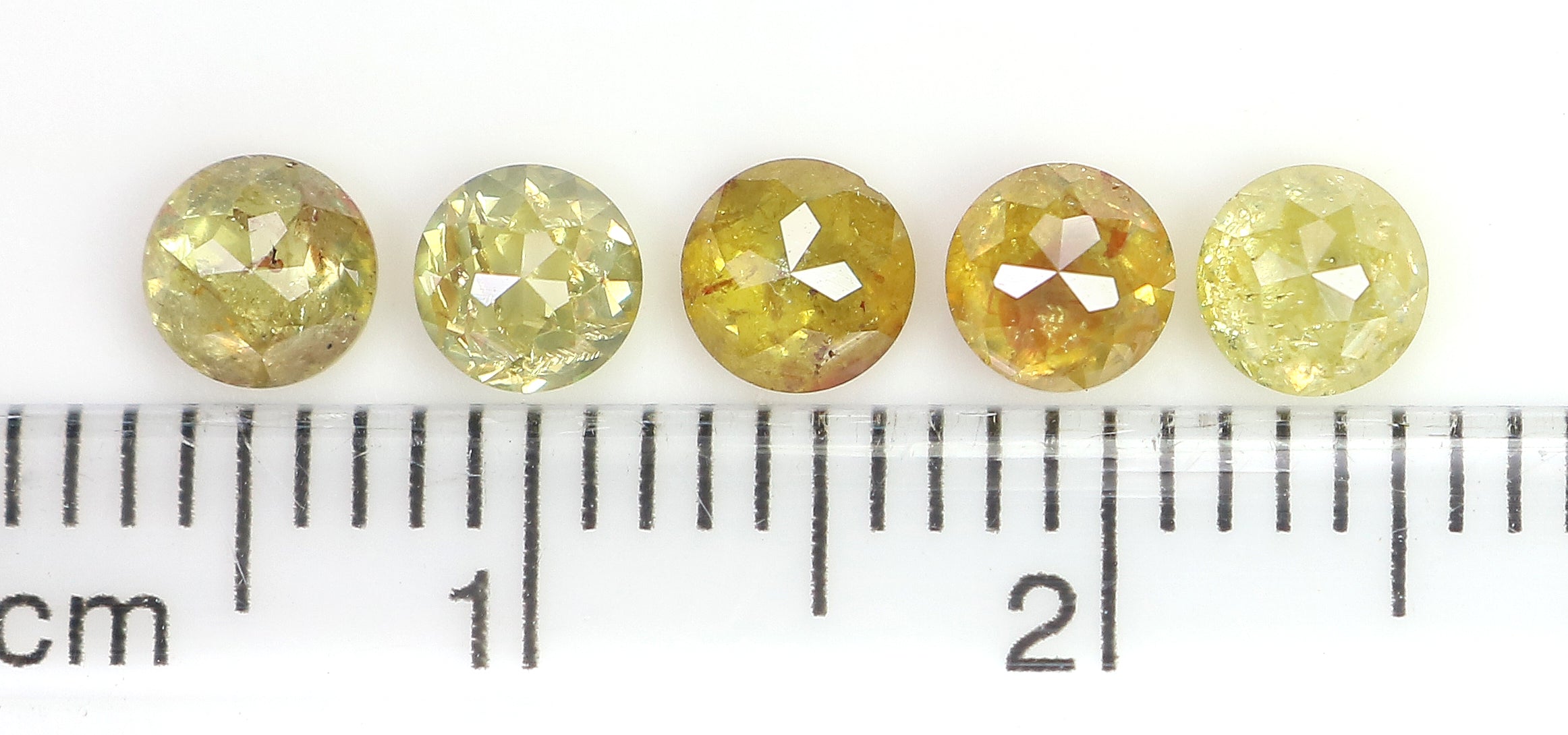 1.75 CT Natural Loose Rose Cut Diamond Yellow Color Round Shape Diamond 4.00 MM Natural Loose Yellow Color Round Rose Cut Diamond LQ1041