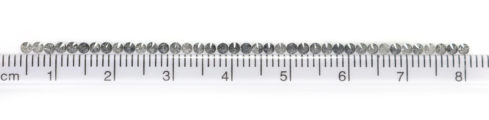 1.24 Ct Natural Loose Round Shape Diamond Salt And Pepper Round Diamond 1.90 MM Natural Black Grey Color Round Brilliant Cut Diamond NQ853
