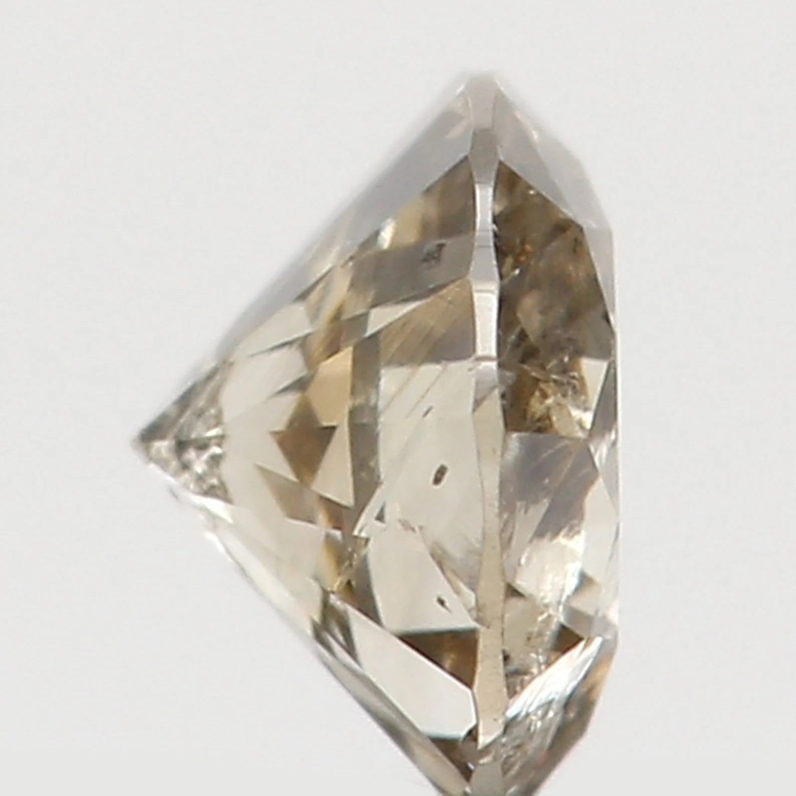 0.165 Ct Natural Loose Round Shape Diamond Brown Color Round Cut Diamond 3.40 MM Natural Loose Diamond Round Brilliant Cut Diamond N7821