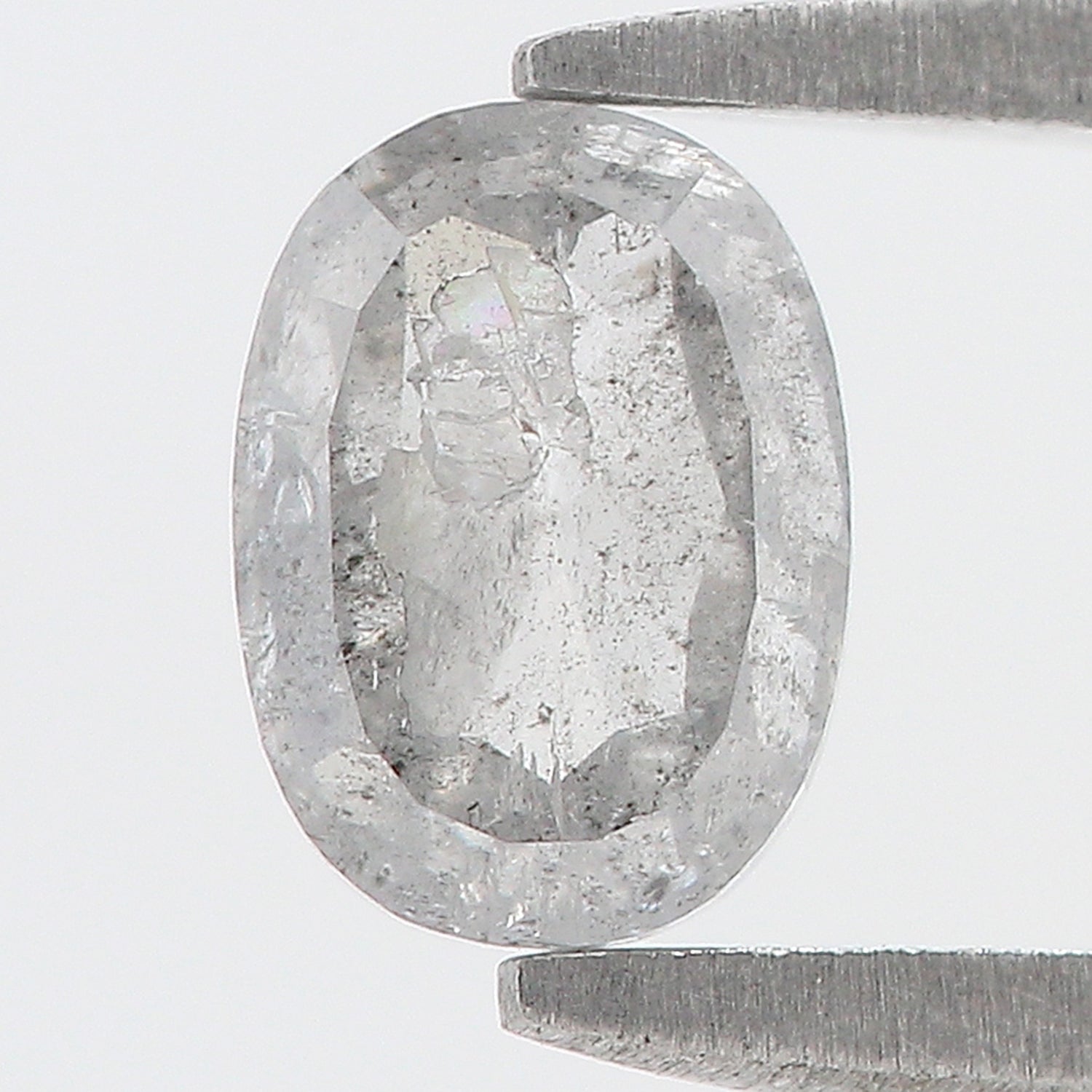 0.66 Ct Natural Loose Oval Shape Diamond Grey Color Oval Cut Diamond 6.00 MM Natural Loose Grey Color Diamond Oval Rose Cut Diamond LQ134