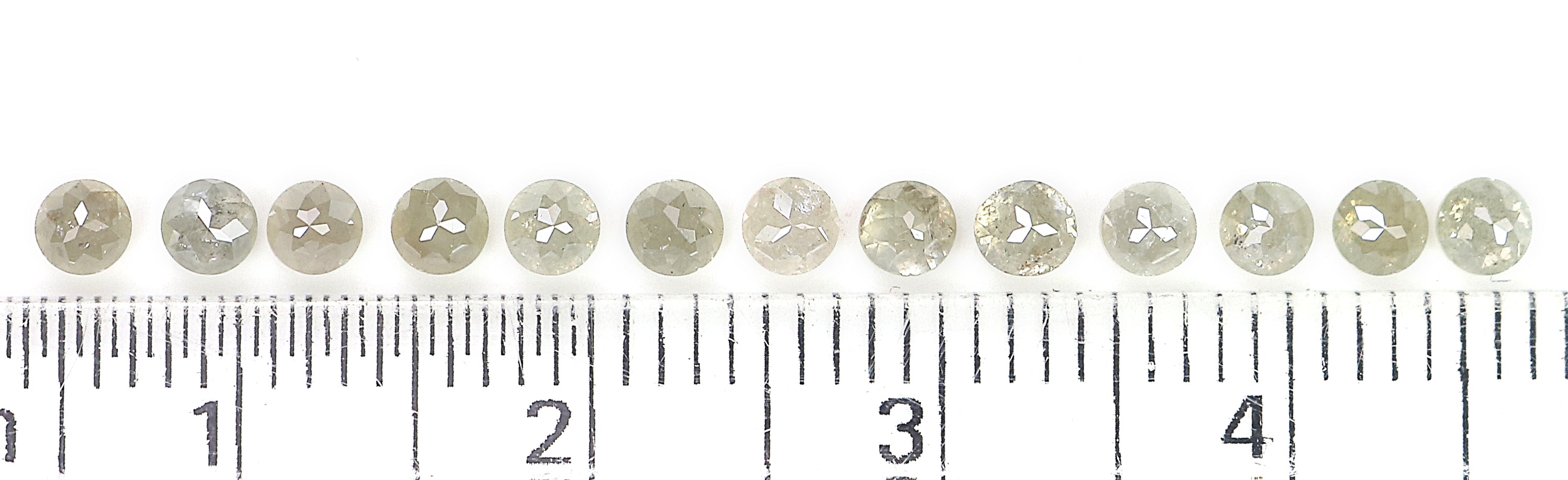 1.48 CT Natural Loose Round Rose Cut Diamond Grey Color Round Shape Diamond 2.70 MM Natural Loose Grey Color Round Rose Cut Diamond KQ185