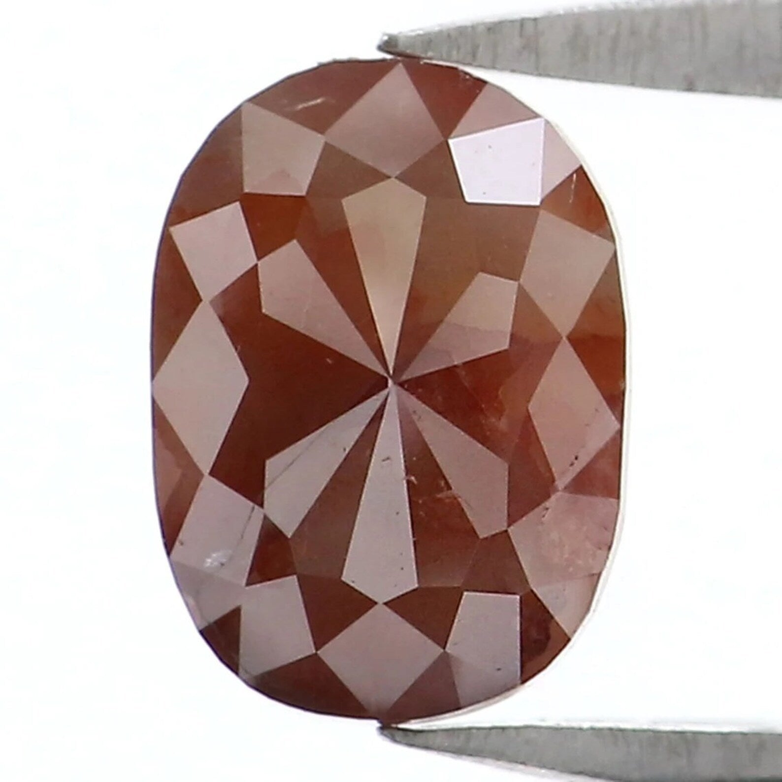 0.82 CT Natural Loose Oval Cut Diamond Brown Color Oval Diamond 6.75 MM Natural Loose Diamond Brown Color Oval Rose Cut Shape Diamond NQ7864