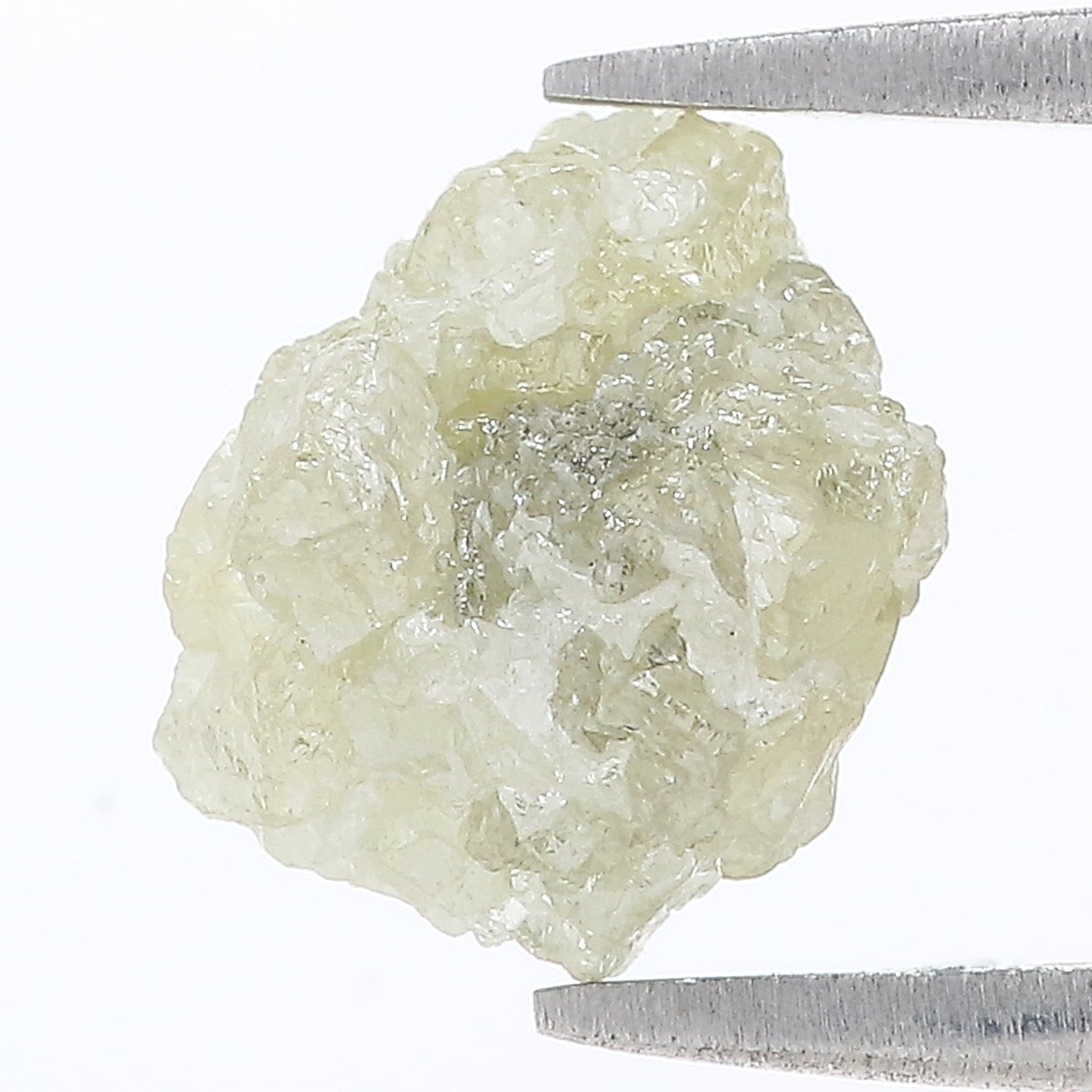 3.98 CT Natural Loose Rough Shape Diamond Grey Color Rough Uncut Diamond 10.00 MM Natural Grey Color Rough Irregular Cut Diamond LQ3364