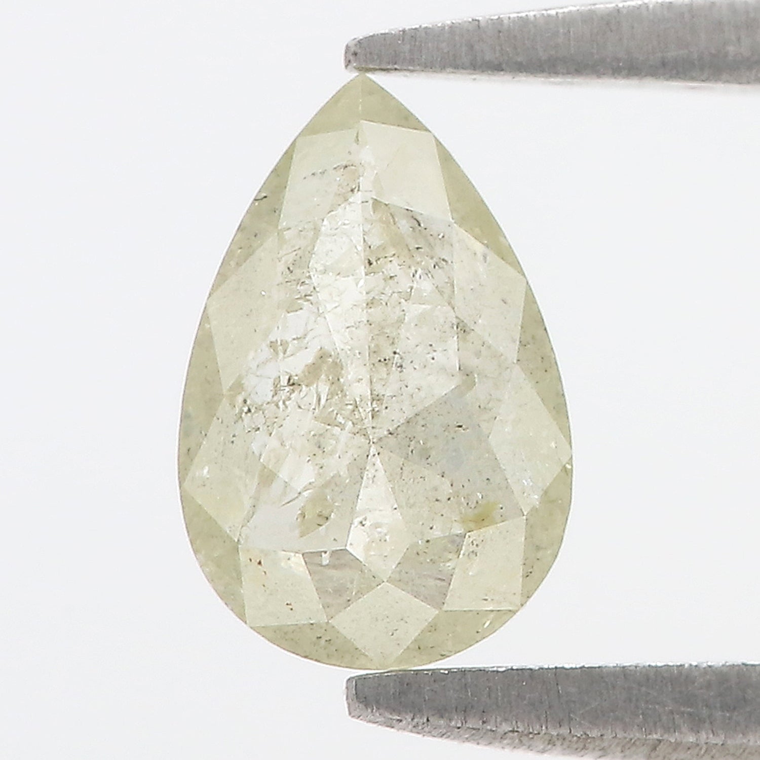 0.69 CT Natural Loose Pear Shape Diamond Salt And Pepper Pear Cut Diamond 7.55 MM Natural Grey Color Diamond Pear Rose Cut Diamond N2620