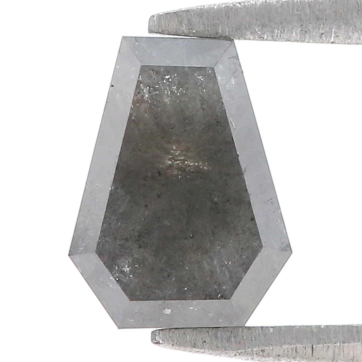 1.33 CT Natural Loose Coffin Shape Diamond Salt And Pepper Coffin Diamond 7.90 MM Natural Black Grey Color Coffin Rose Cut Diamond LQ3315