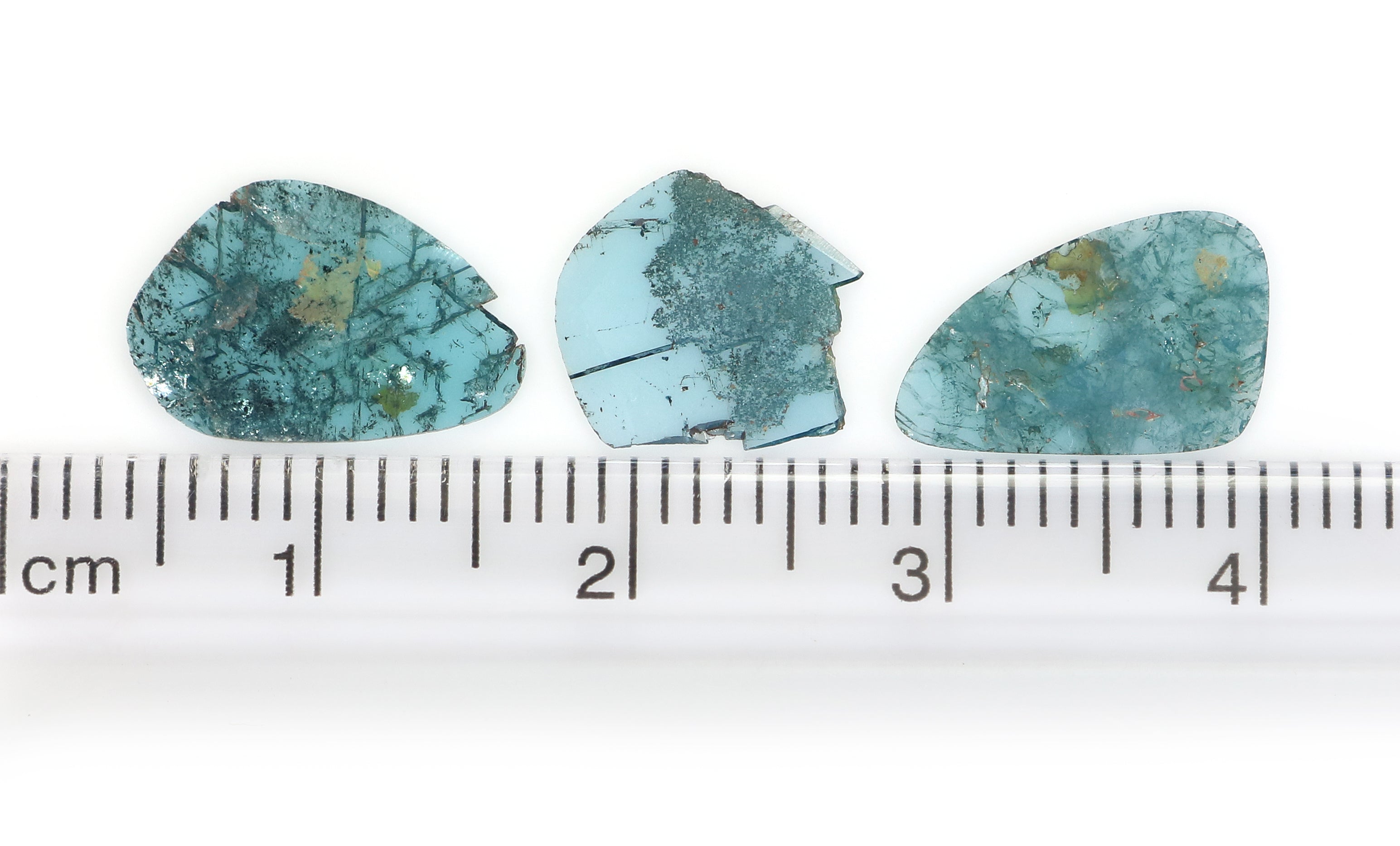 1.41 CT Natural Loose Slice Shape Diamond Blue Color Slice Cut Diamond 12.40 MM Natural Loose Blue Color Slice Irregular Cut Diamond LQ771