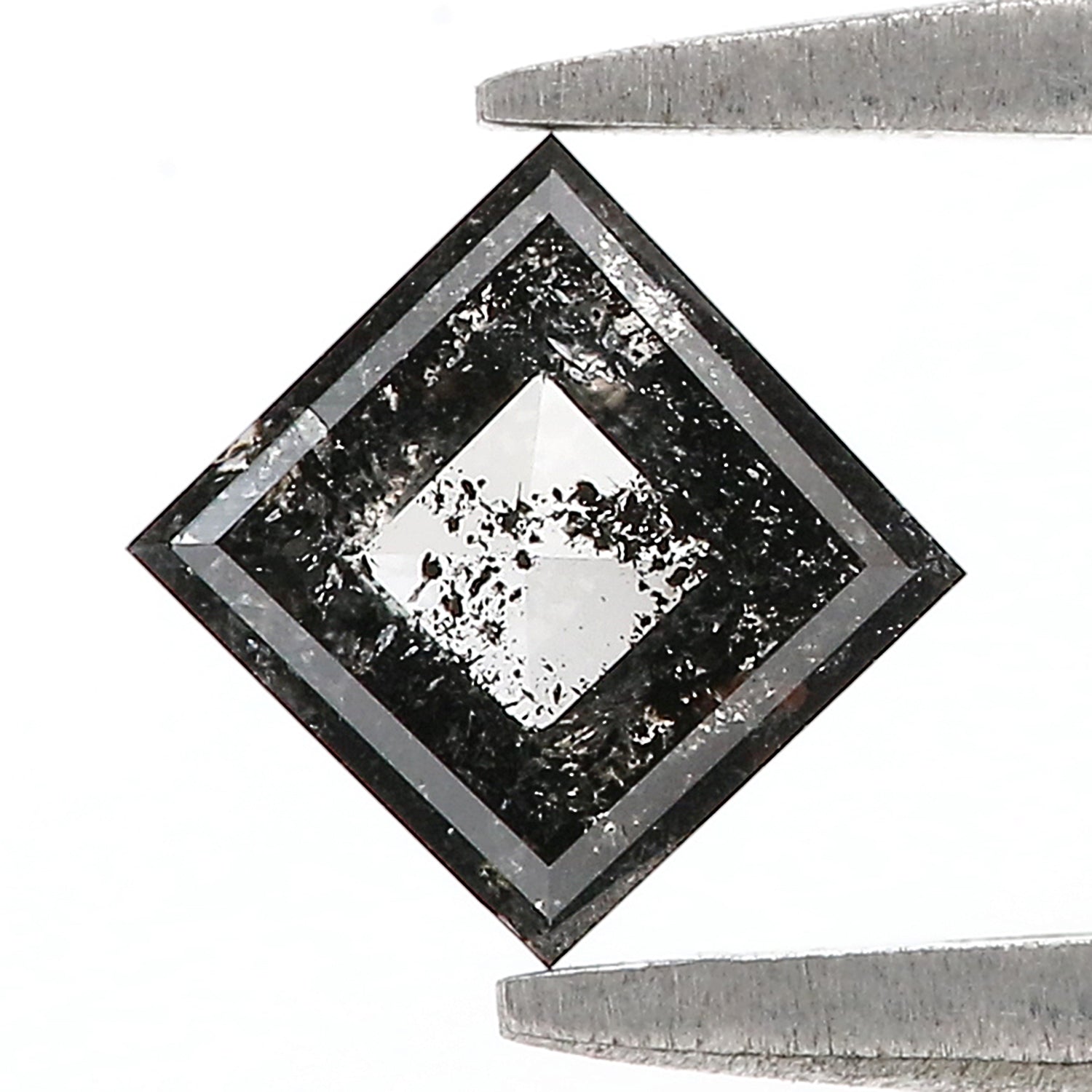 0.70 CT Natural Loose Kite Shape Diamond Salt And Pepper Kite Diamond 7.10 MM Natural Loose Black Grey Color Kite Rose Cut Diamond QN930