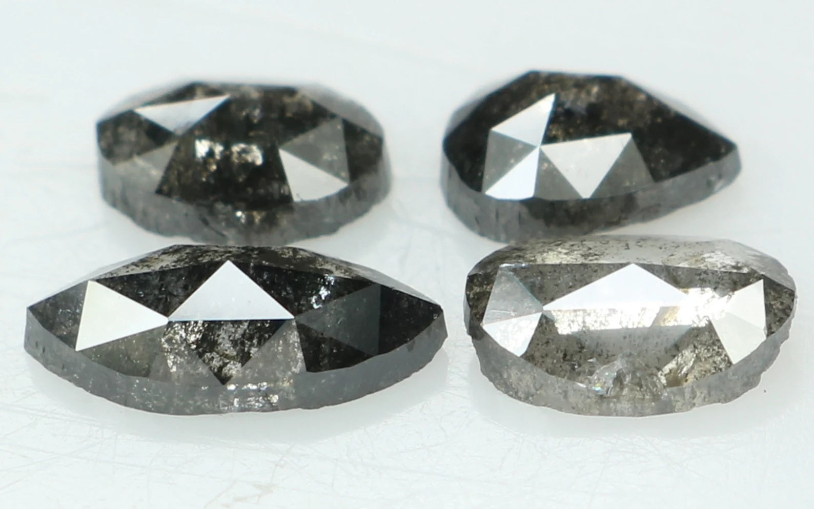 1.39 Ct Natural Loose Mix Shape Diamond Grey Color Mix Shape Diamond 5.10 MM Natural Loose Diamond Grey Mix Shape Rose Cut Diamond KDN8513