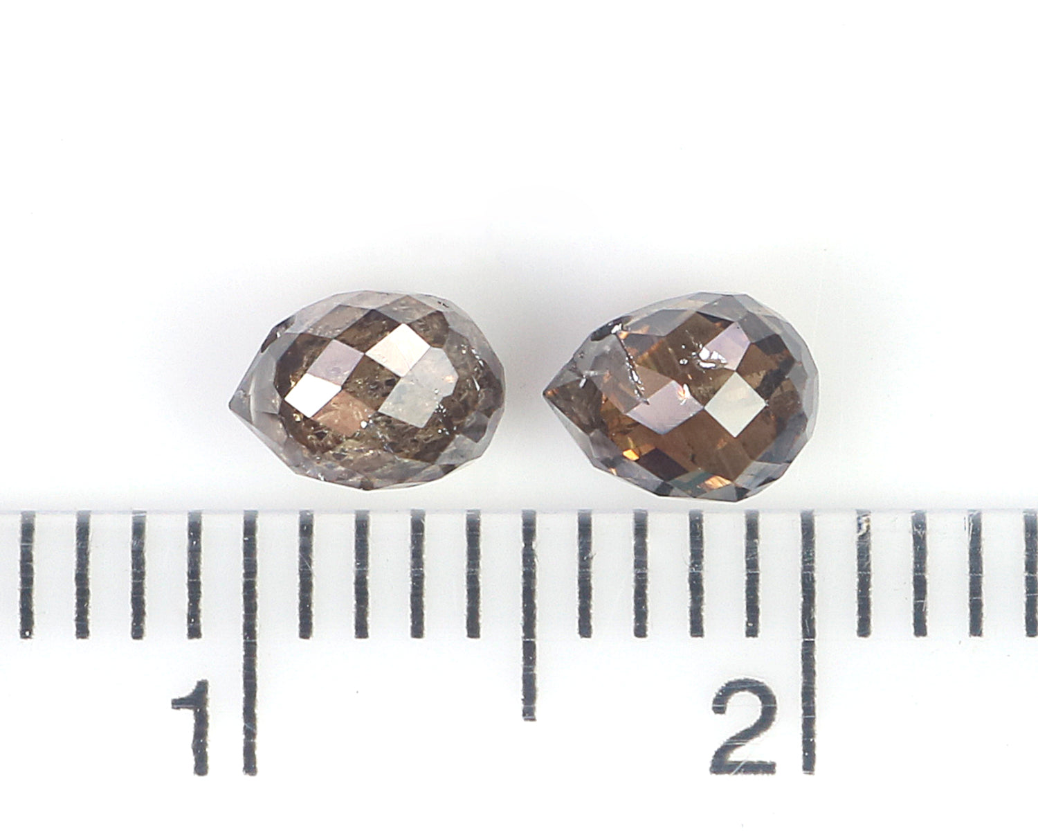 1.13 Ct Natural Loose Briolette Shape Diamond Brown Color Drop Diamond 3.50 MM Natural Loose Brown Color Diamond Briolette Cut Diamond L145