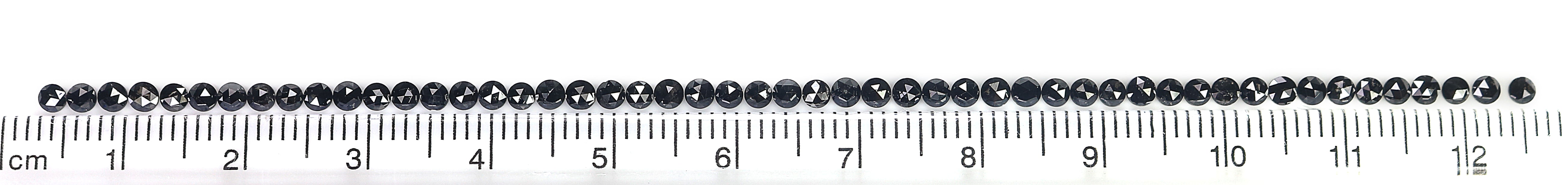 2.71 CT Natural Loose Round Rose Cut Diamond Black Color Round Shape Diamond 2.30 MM Natural Loose Black Color Round Rose Cut Diamond LQ1802