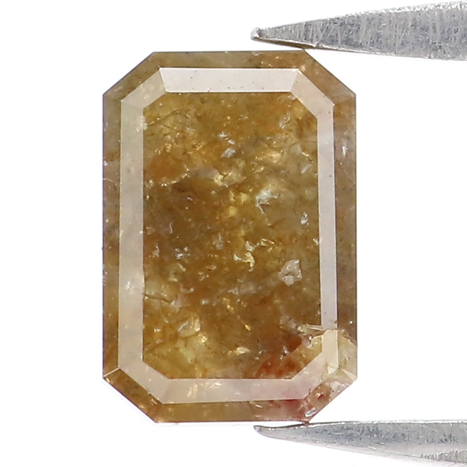 0.90 Ct Natural Loose Emerald Cut Diamond Brown Color Emerald Diamond 6.75 MM Natural Loose Diamond Brown Color Emerald Cut Diamond LQ352