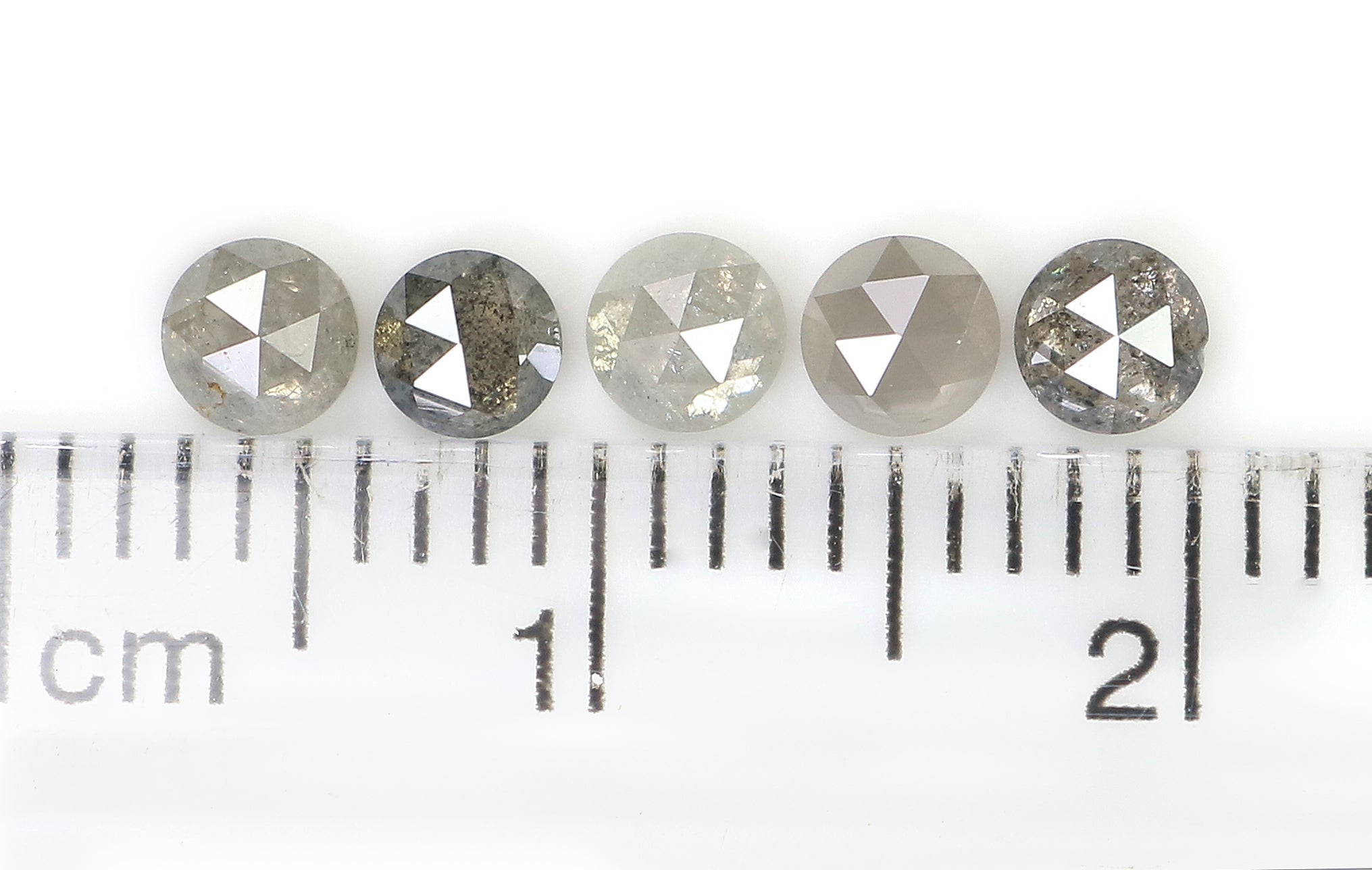 0.98 CT Natural Round Loose Rose Cut Diamond Grey Color Round Cut Diamond 3.20 MM Natural Loose Diamond Round Rose Cut Shape Diamond LQ6331