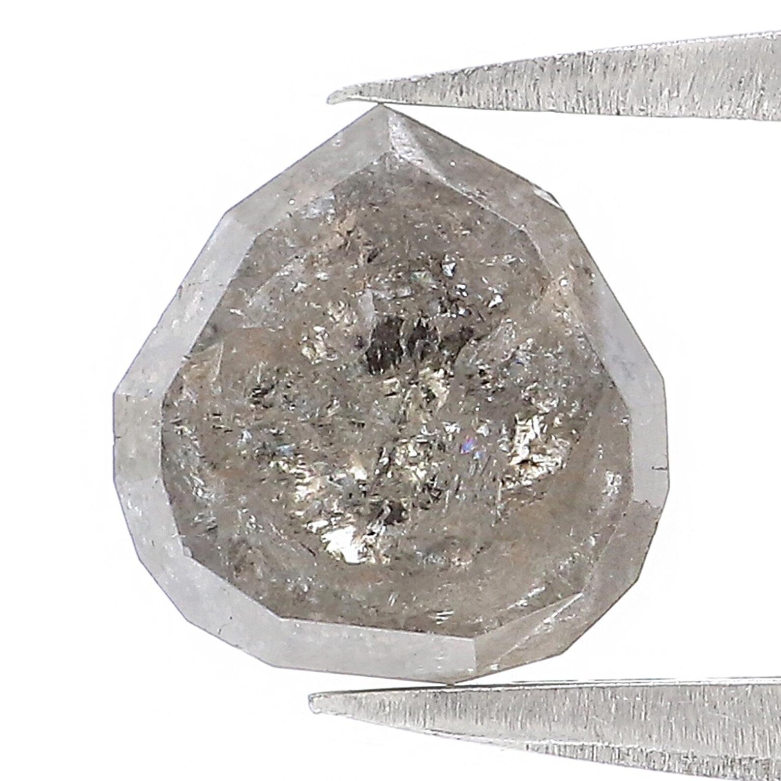 1.21 CT Natural Loose Triangle Shape Diamond Grey Triangle Cut Diamond 6.60 MM Natural Loose Diamond Triangle Shape Rose Cut Diamond NQ8147