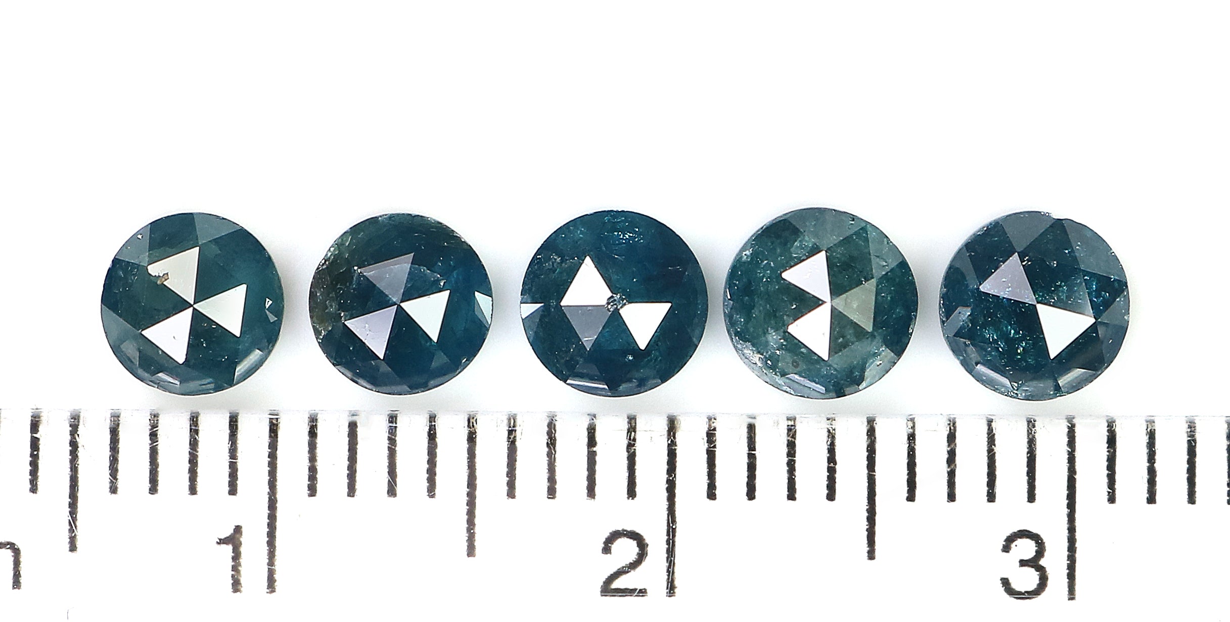 2.65 CT Natural Loose Round Rose Cut Diamond Blue Color Round Shape Diamond 4.60 MM Natural Loose Blue Color Round Rose Cut Diamond LQ2379
