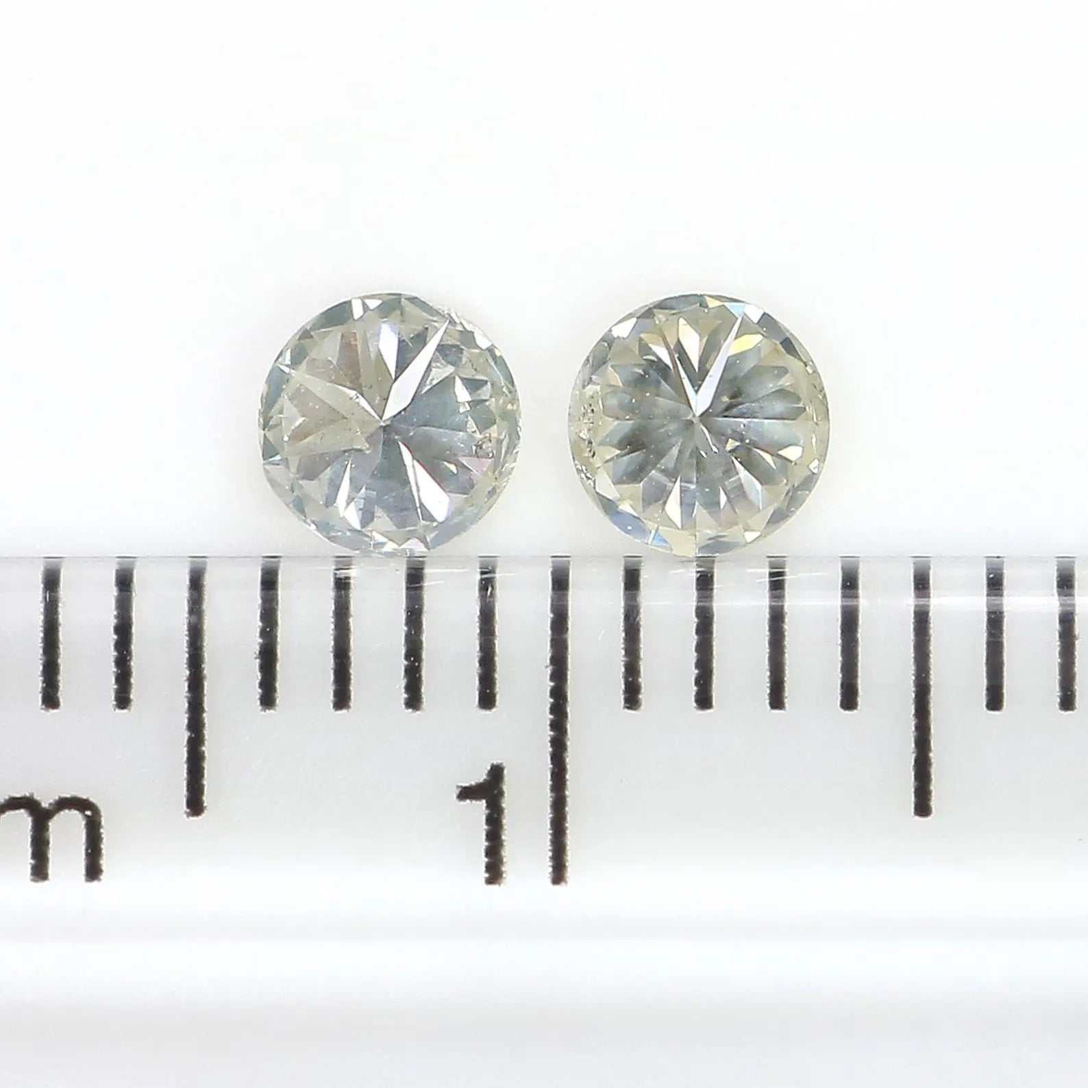 0.37 CT Natural Loose Round Shape Pair Diamond White - J Color Round Cut Diamond 3.60 MM Natural Loose Round Brilliant Cut Diamond NQ1868