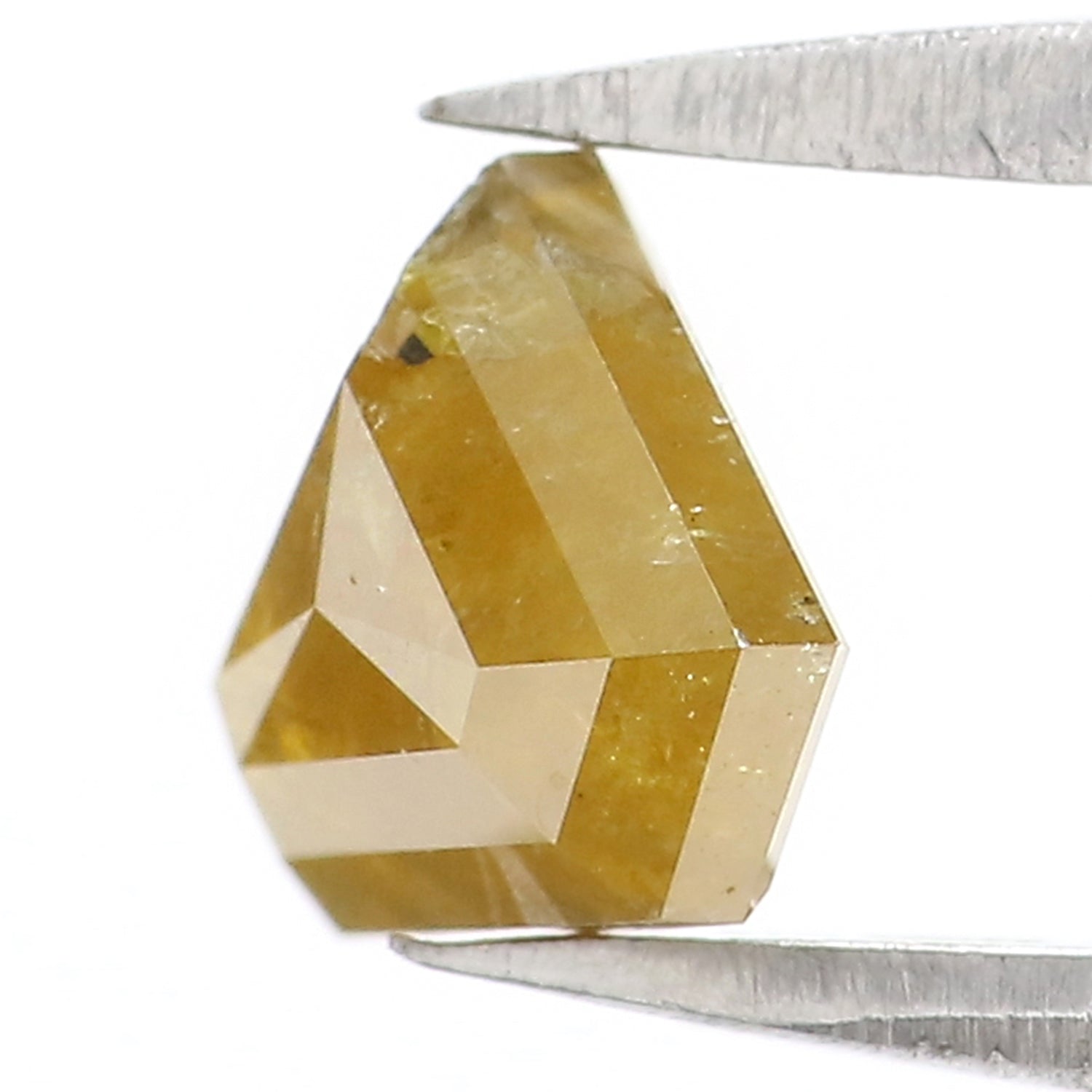 0.99 CT Natural Loose Shield Shape Diamond Yellow Color Shield Cut Diamond 5.75 MM Natural Loose Yellow Color Shield Rose Cut Diamond LQ9959