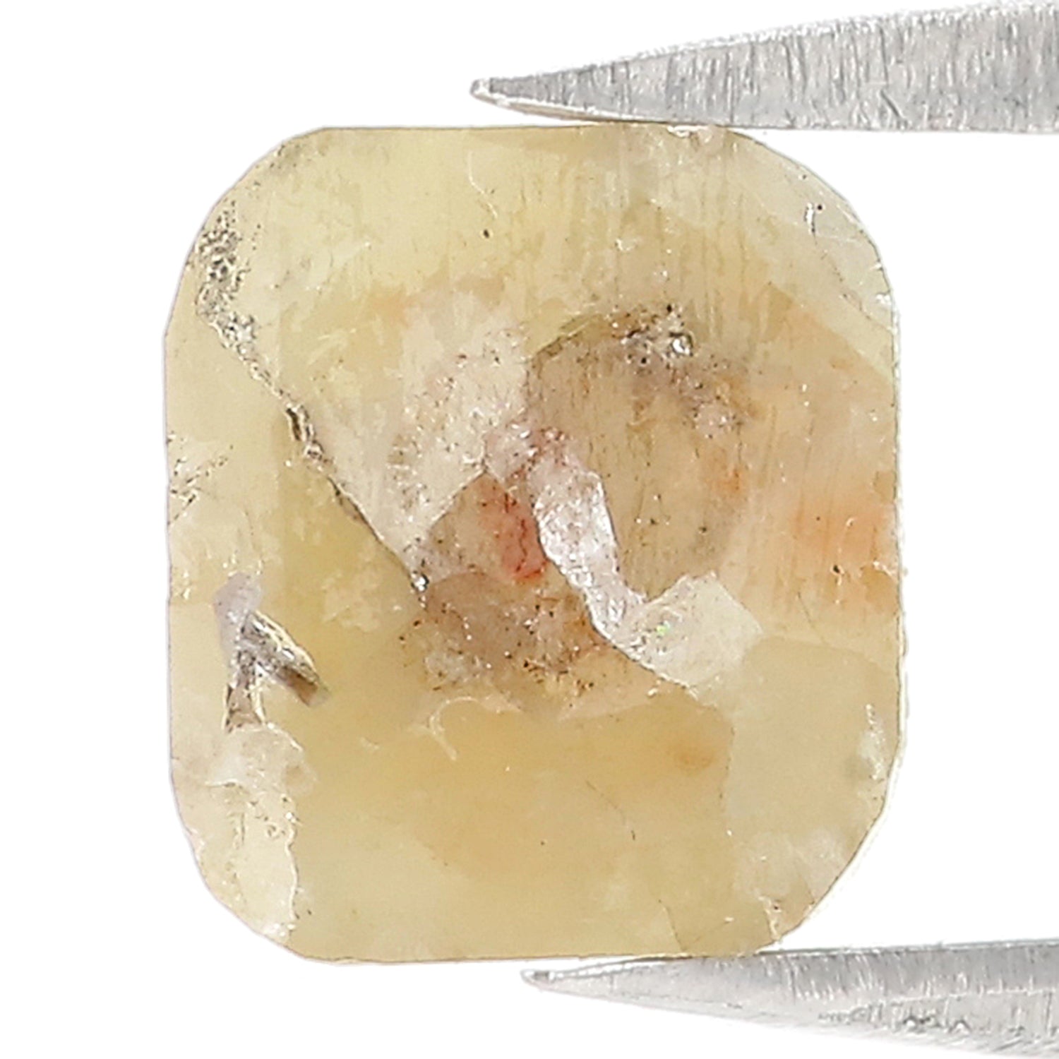 Natural Loose Cushion Green Grey Color Diamond 1.97 CT 8.00 MM Cushion Shape Rose Cut Diamond KQ116