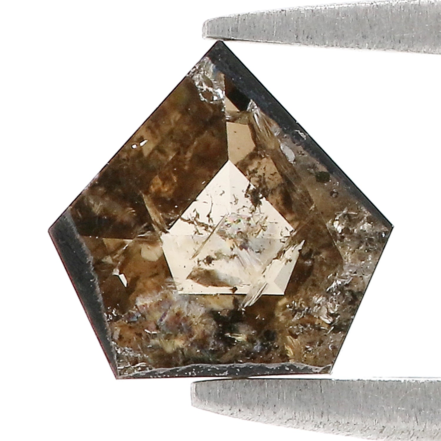 0.84 CT Natural Loose Shield Diamond Brown Color Diamond Natural Loose Diamond 6.90 MM Shield Rose Cut Diamond Shield Shape Diamond LQ7387