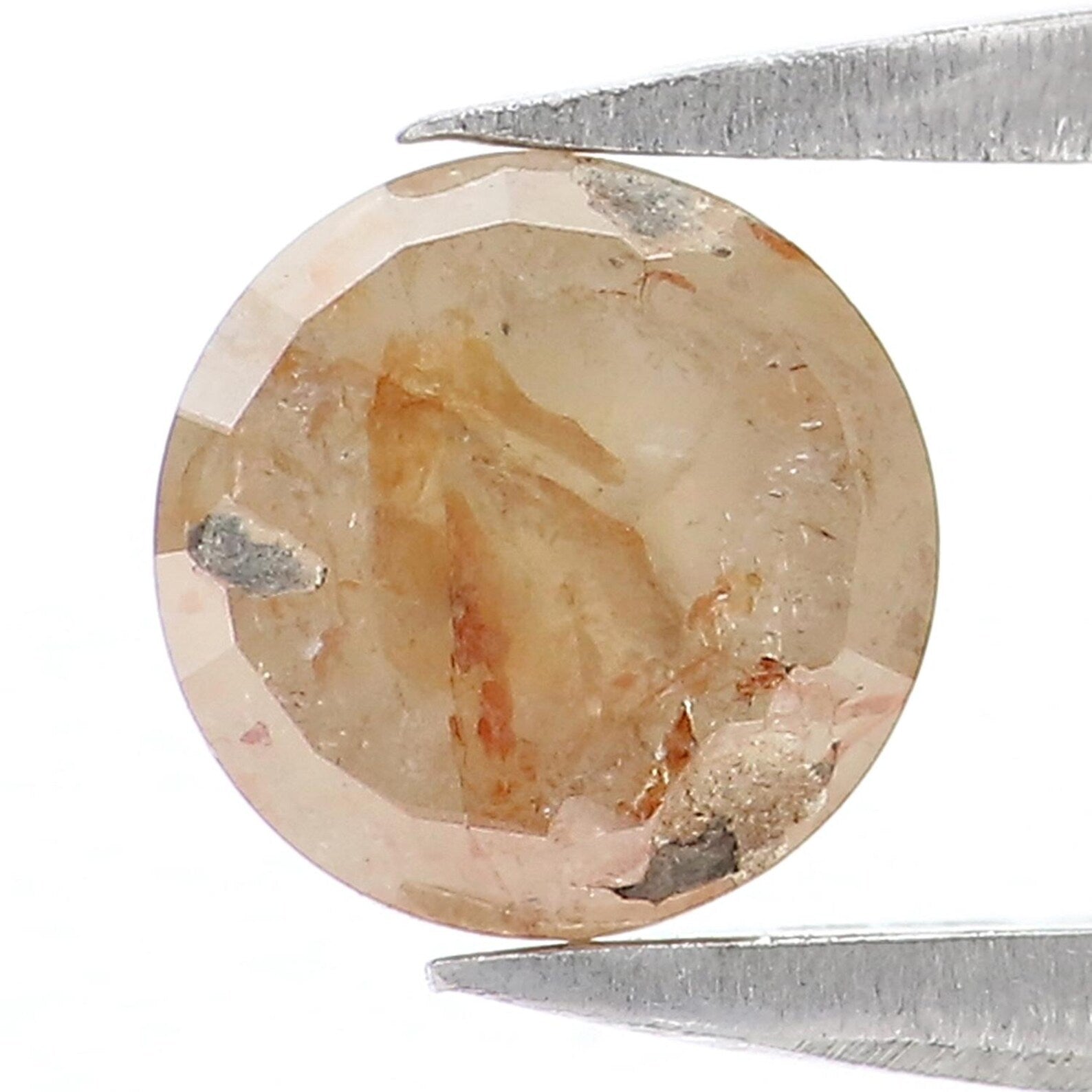 0.85 CT Natural Loose Round Rose Cut Shape Diamond Brown Color Rose Cut Diamond 5.40 MM Natural Loose Diamond Rose Cut Shape Diamond NQ7119