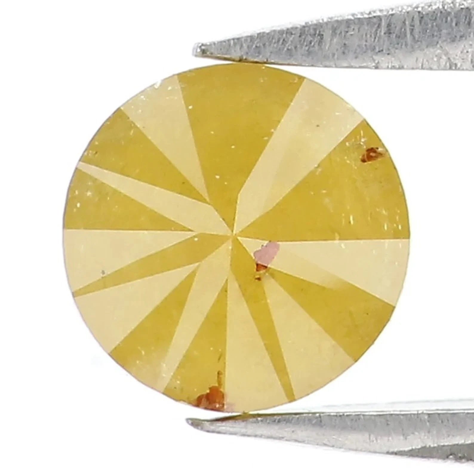 0.76 CT Natural Loose Round Shape Diamond Yellow Color Round Diamond 5.20 MM Natural Diamond Yellow Color Round Brilliant Cut Diamond NQ216
