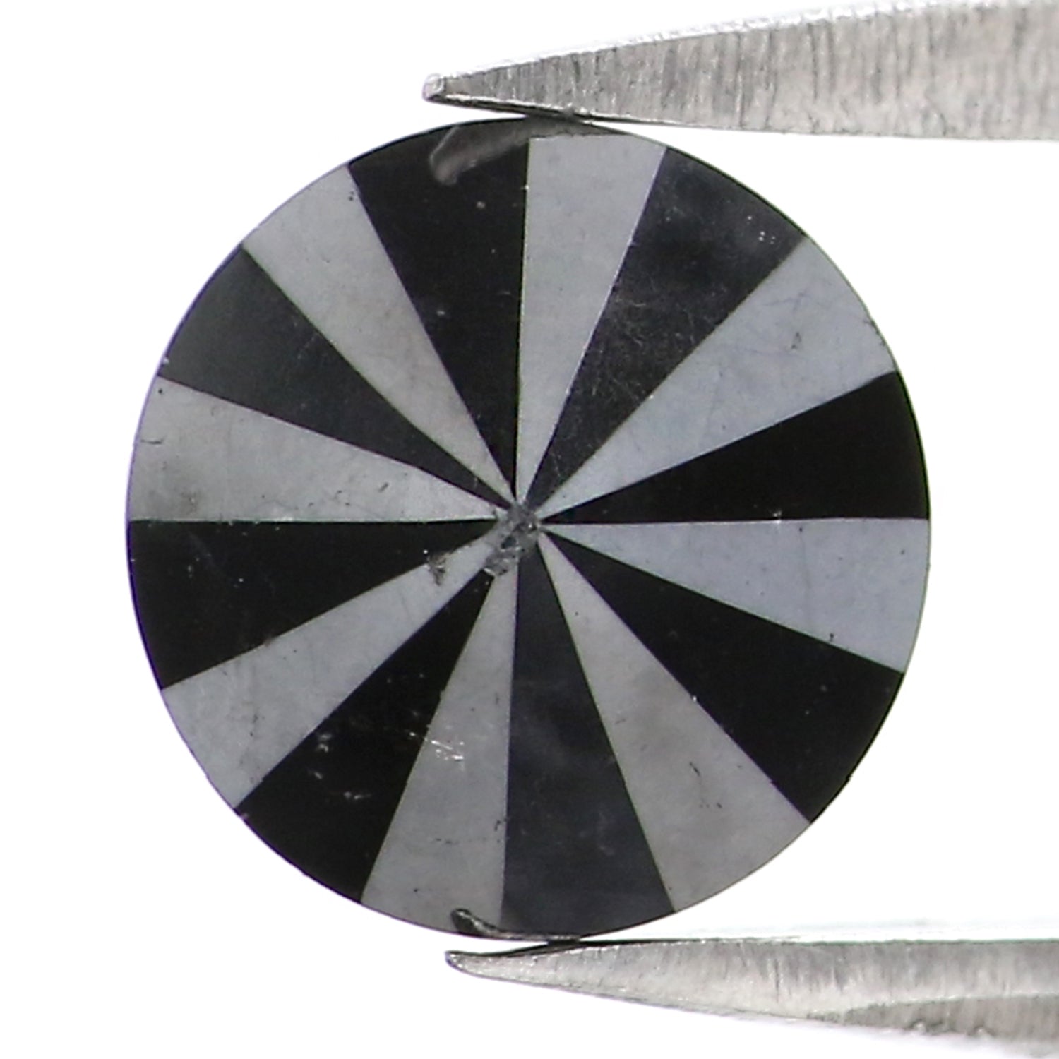 1.45 Ct Natural Loose Round Shape Diamond Black Color Diamond 6.60 MM Natural Loose Diamond Black Color Round Brilliant Cut Diamond LC16