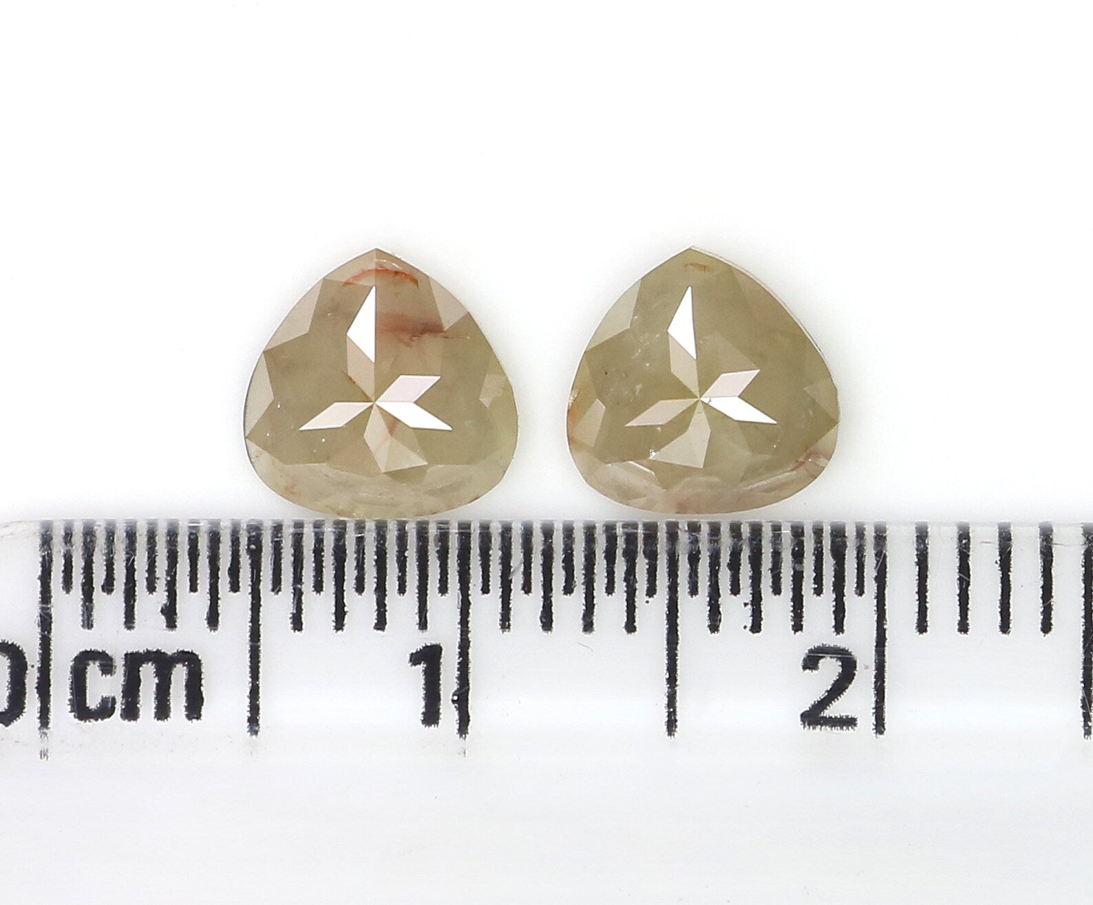 1.61 CT Natural Loose Heart Pair Diamond Grey Color Heart Diamond Natural Loose Diamond 6.50 MM Heart Cut Diamond Heart Shape Diamond NQ2483