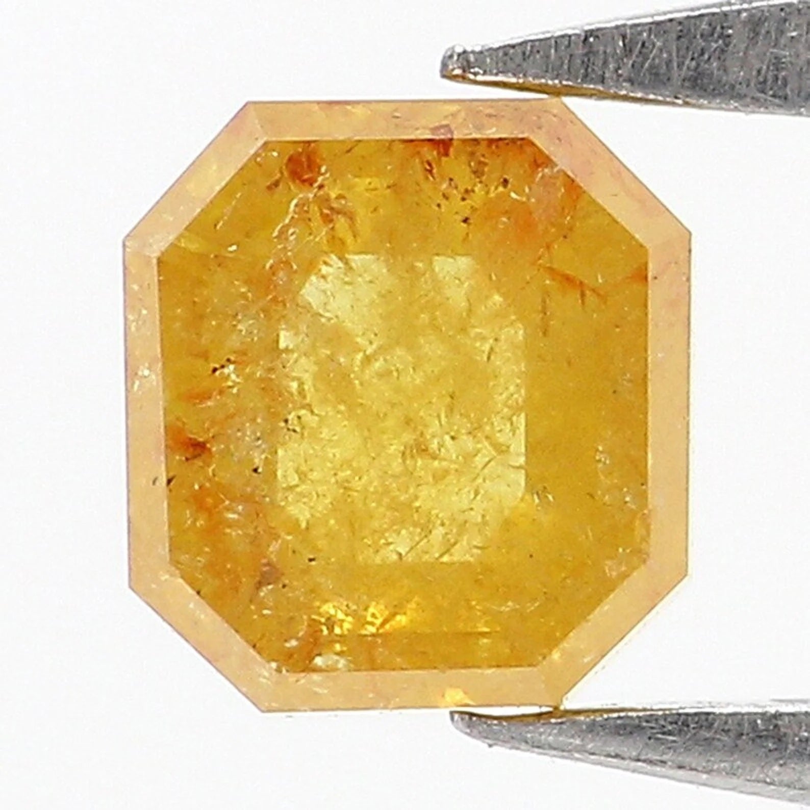 0.39 CT Natural Loose Diamond Radiant Shape Diamond Yellow Color Radiant Cut Diamond 4.20 MM Natural Loose Radiant Rose Cut Diamond NQ7022