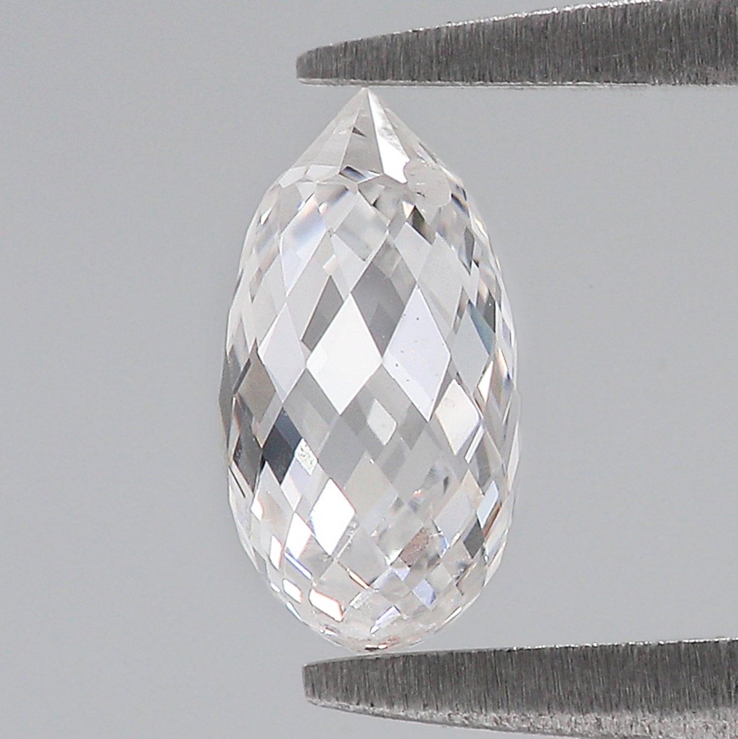 1.02 CT Lab Grown Briolette Cut Diamond E/F Color VS Clarity Diamond Lab Grown CVD Diamond Lab Created Diamond Drop Rose Cut Diamond L3480