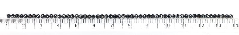 2.91 CT Natural Loose Round Shape Diamond Black Color Round Diamond 2.30 MM Natural Loose Diamond Black Color Round Rose Cut Diamond NQ1781