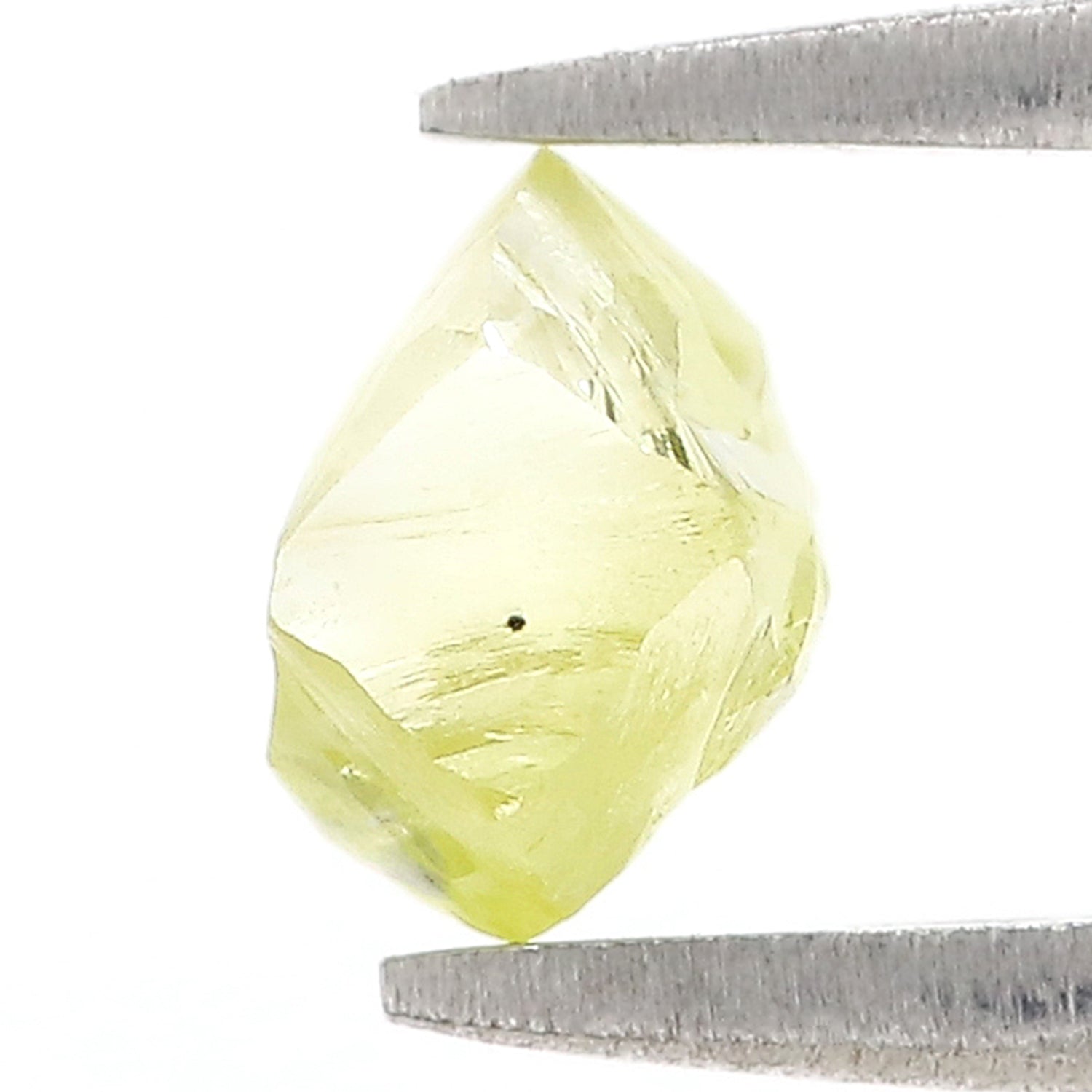 1.24 CT Natural Loose Rough Shape Diamond Yellow Color Rough Cut Diamond 6.55 MM Natural Yellow Diamond Rough Irregular Cut Diamond L3567