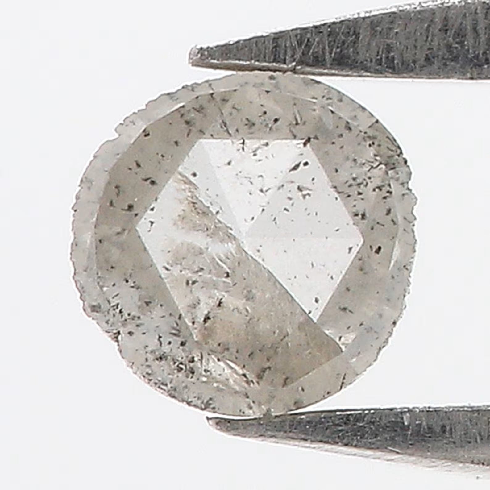 0.23 CT Natural Loose Round Rose Cut Diamond Salt And Pepper Diamond 4.10 MM Natural Loose Diamond Grey Color Round Shape Diamond NQ2506