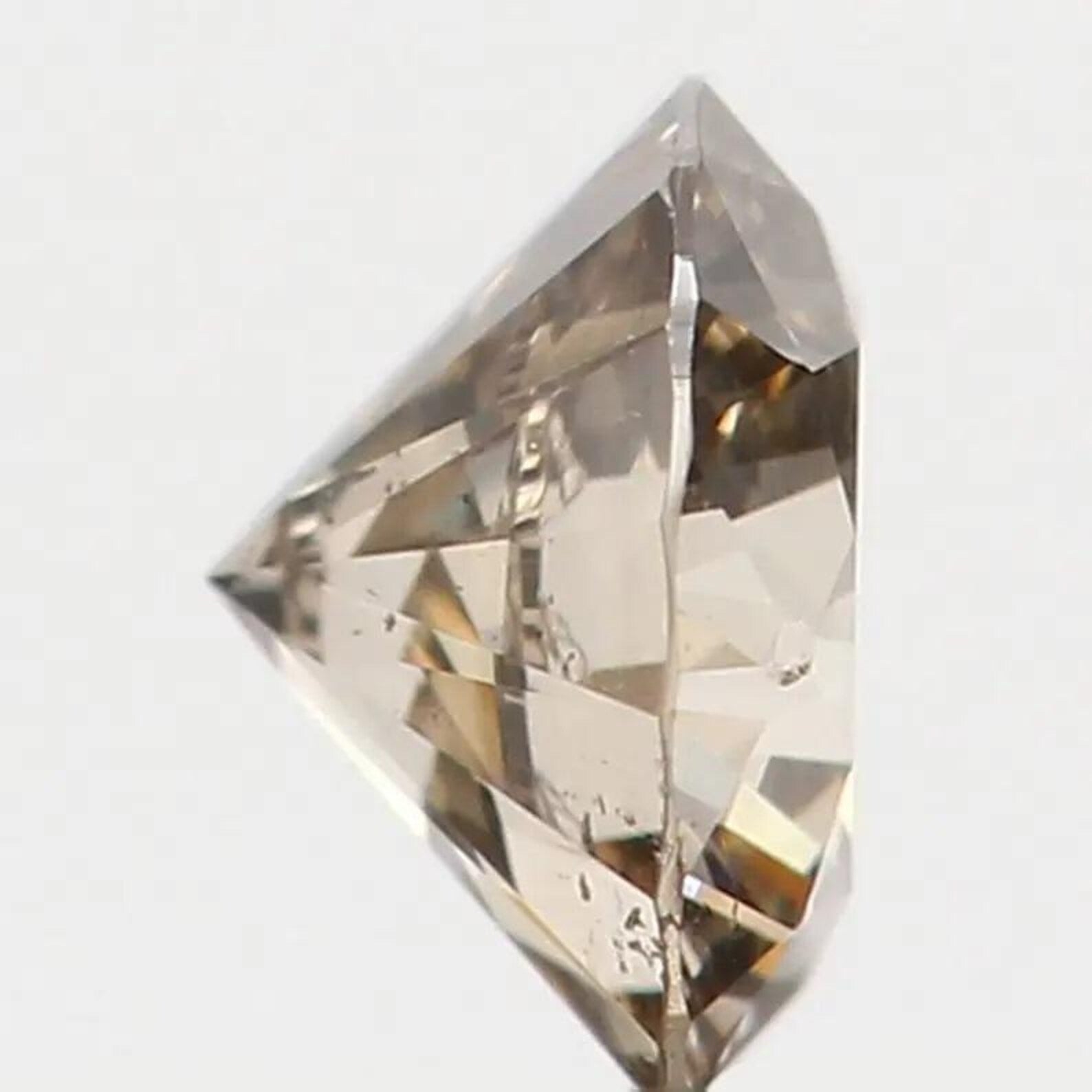 0.16 CT Natural Loose Round Shape Diamond Brown Color Round Diamond 3.50 MM Natural Diamond Brown Color Round Brilliant Cut Diamond NQ7618