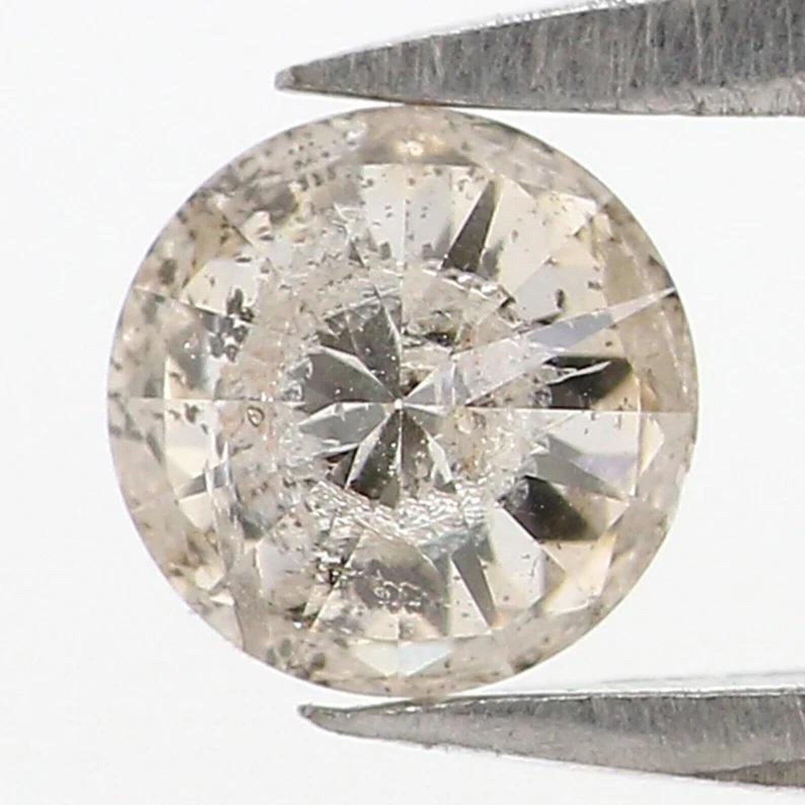 0.34 CT Natural Loose Round Shape Diamond Brown Color Round Cut Diamond 4.50 MM Natural Loose Brown Color Round Brilliant Cut Diamond NQ7354