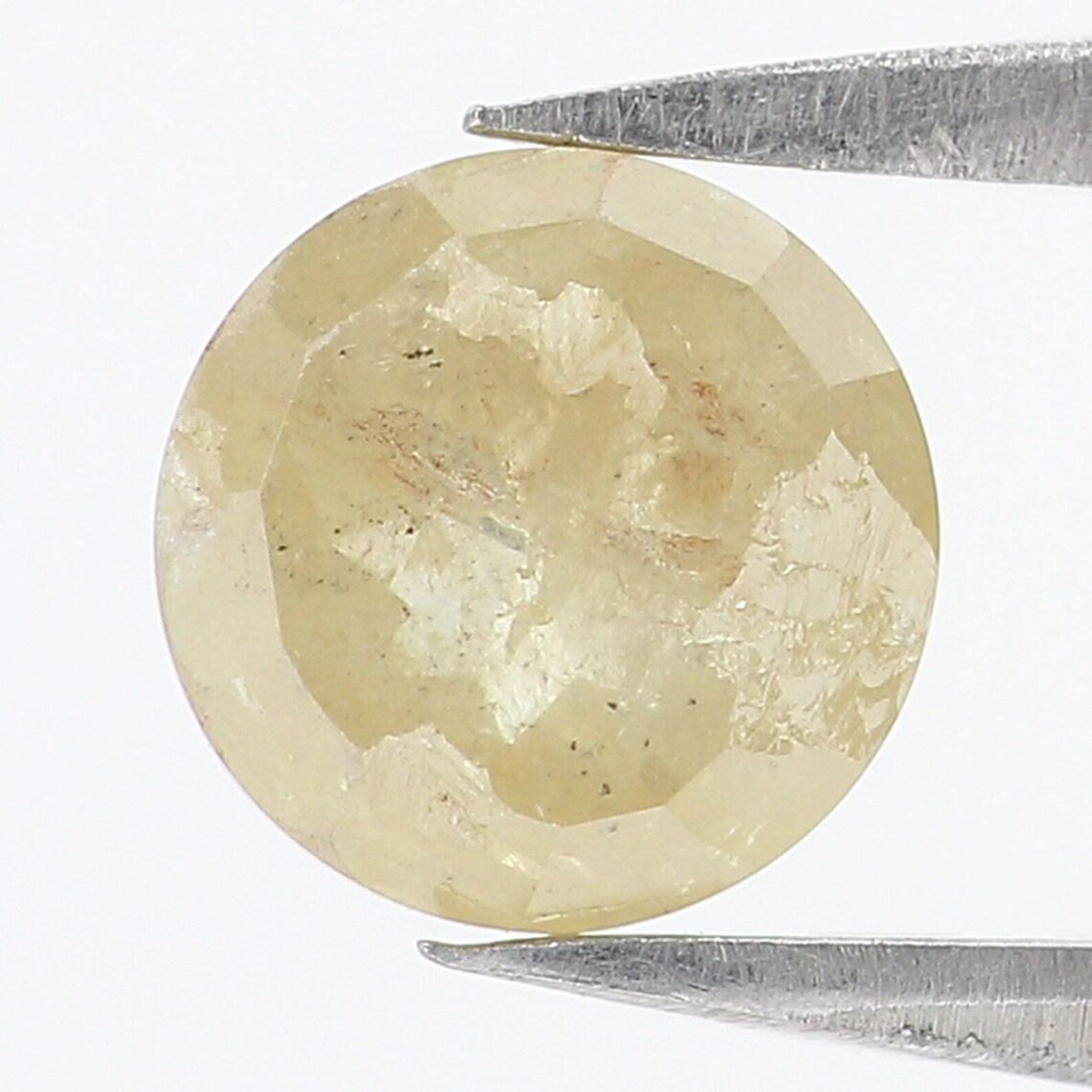 1.08 CT Natural Loose Round Shape Diamond Yellow Color Round Cut Diamond 6.30 MM Natural Diamond Yellow Color Round Rose Cut Diamond NQ1247