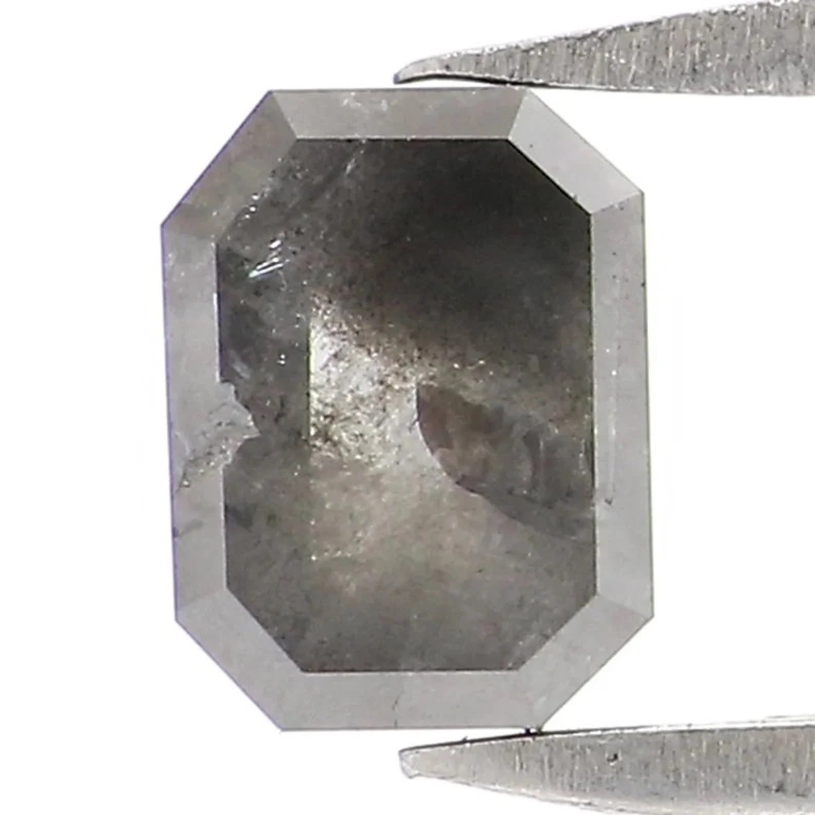 0.60 CT Natural Loose Emerald Shape Diamond Grey Color Emerald Cut Diamond 5.15 MM Natural Loose Diamond Emerald Rose Cut Diamond NQ9250