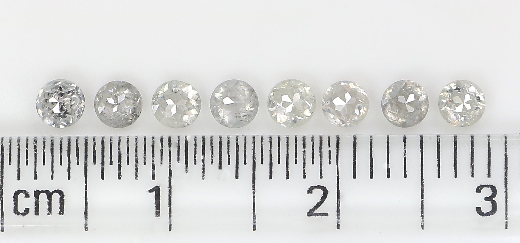 1.03 CT Natural Loose Round Rose Cut Diamond Grey Color Round Shape Diamond 2.80 MM Natural Loose Grey Color Round Rose Cut Diamond LQ3191